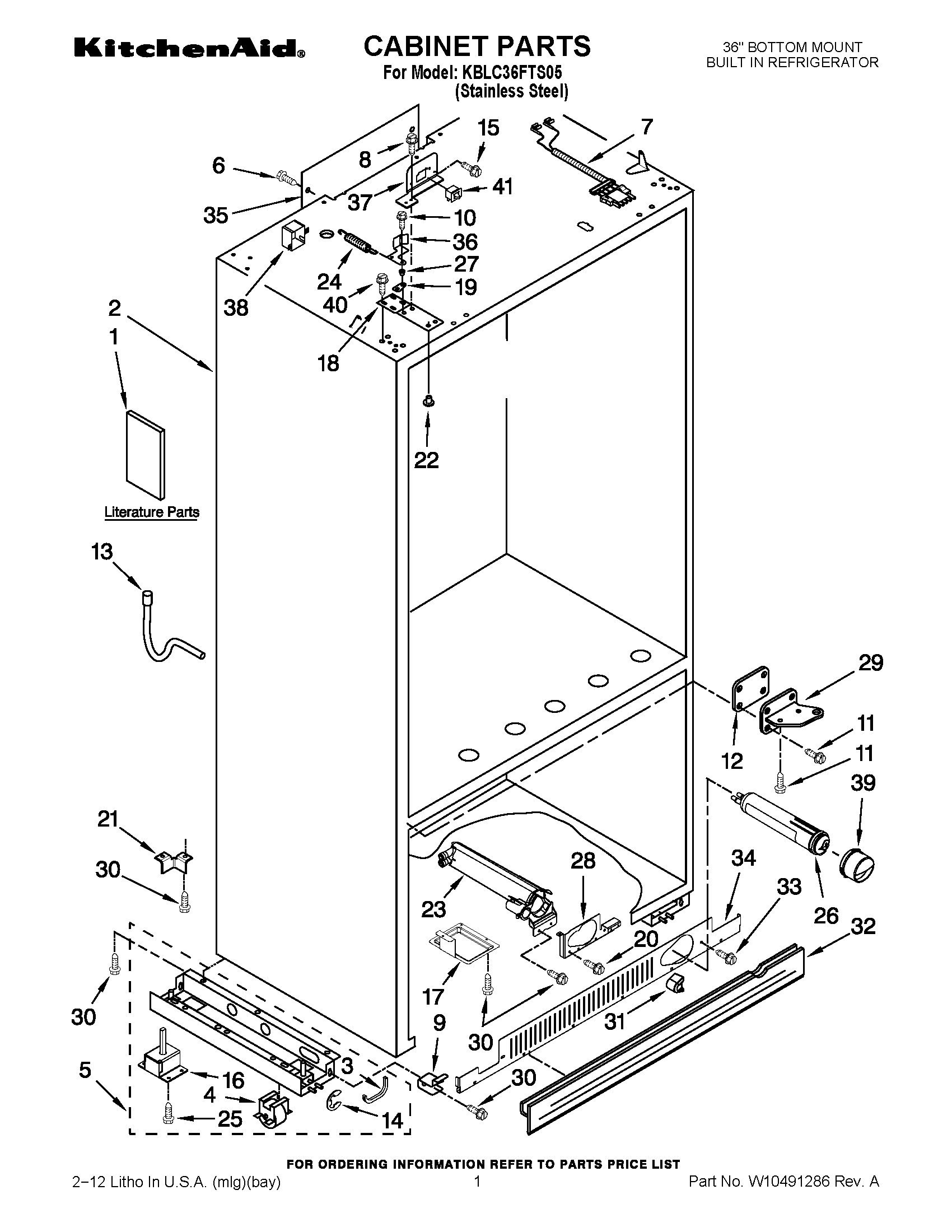 01 - CABINET PARTS