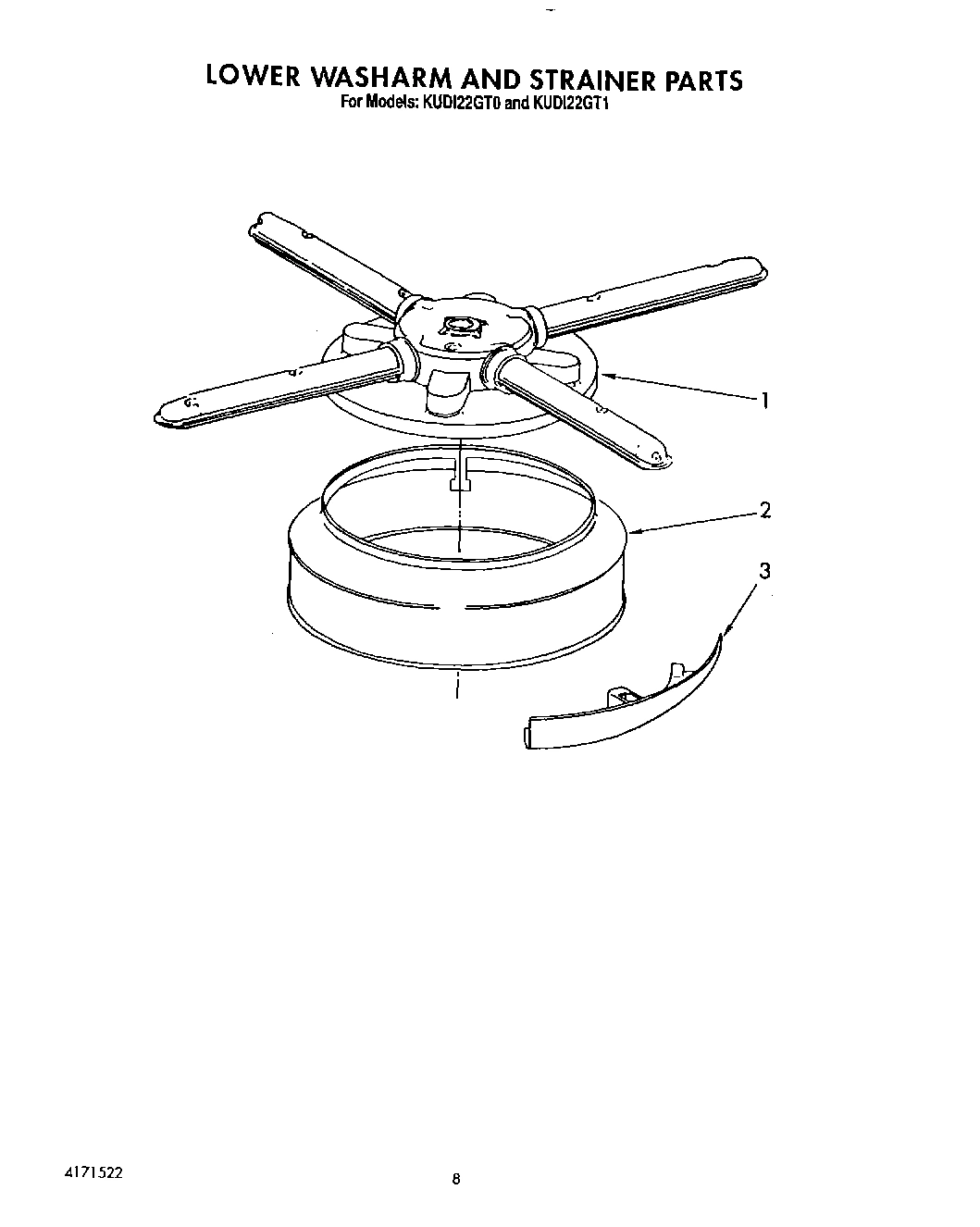 06 - LOWER WASHARM AND STRAINER