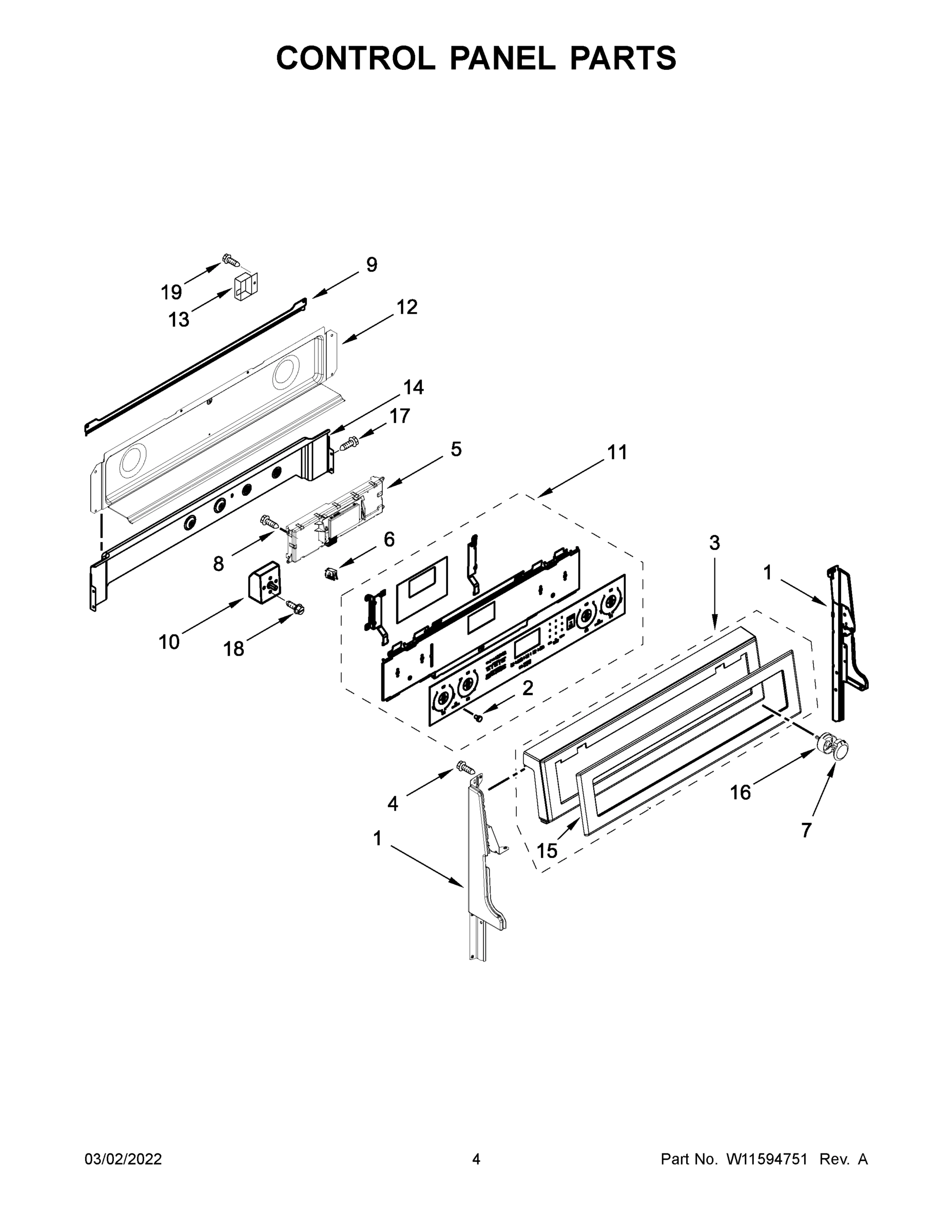 03 - CONTROL PANEL PARTS