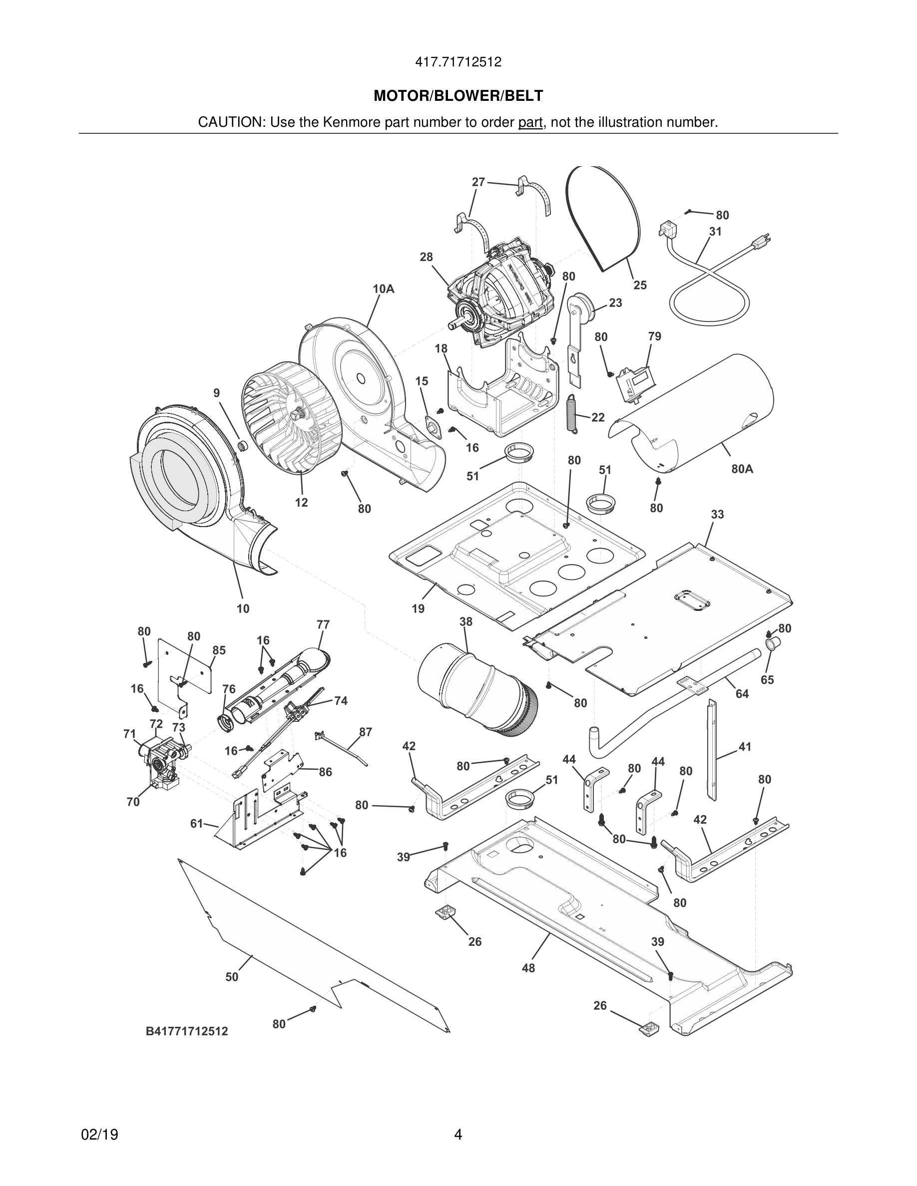 05 - MOTOR/BLOWER/BELT