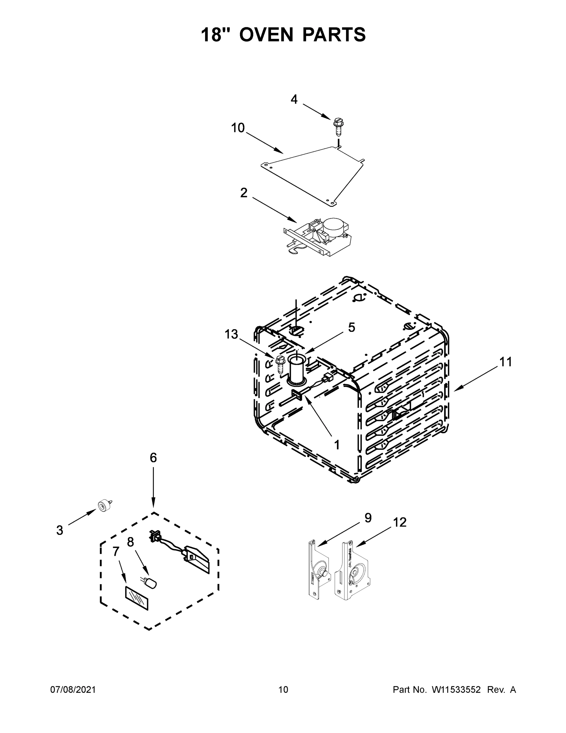 06 - 18" OVEN PARTS