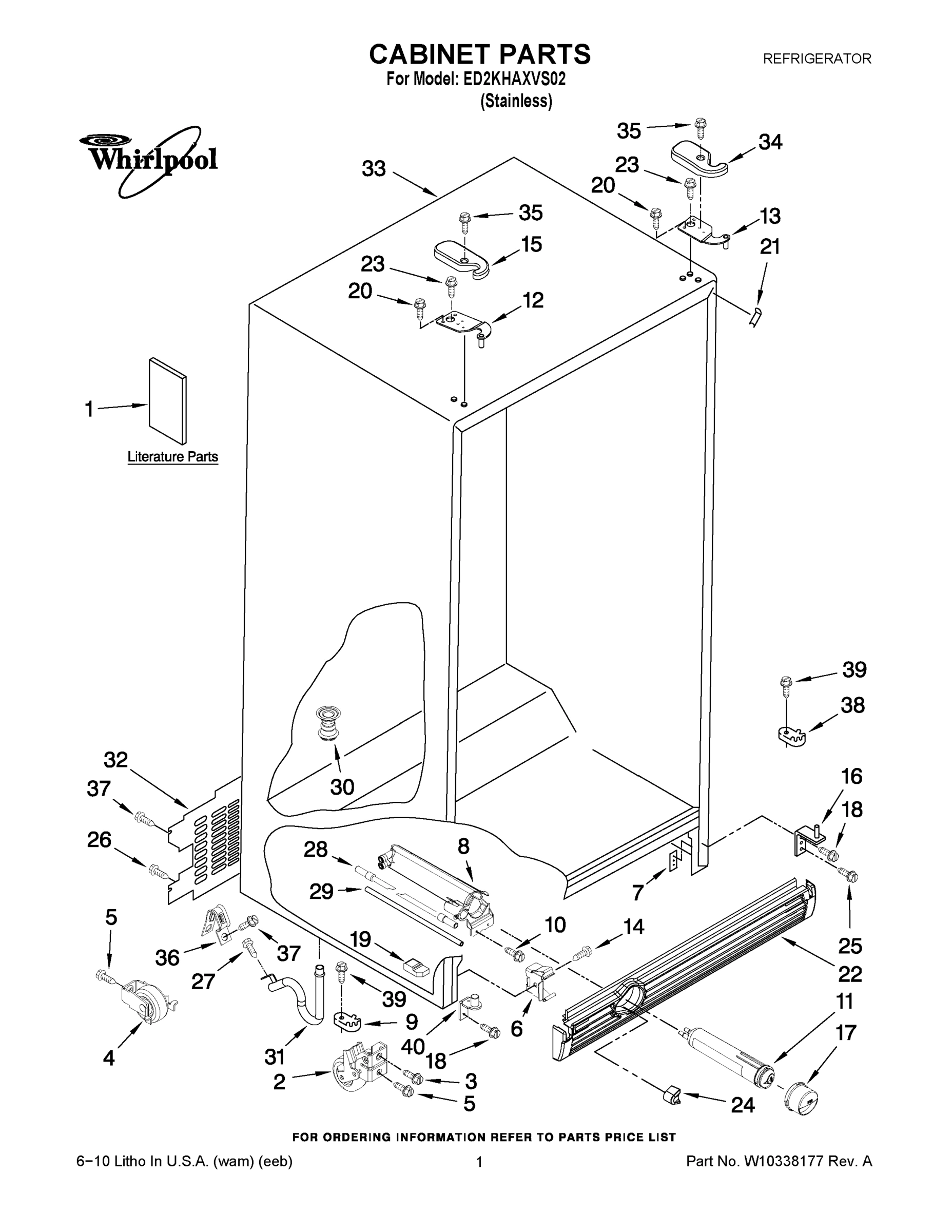 01 - CABINET PARTS