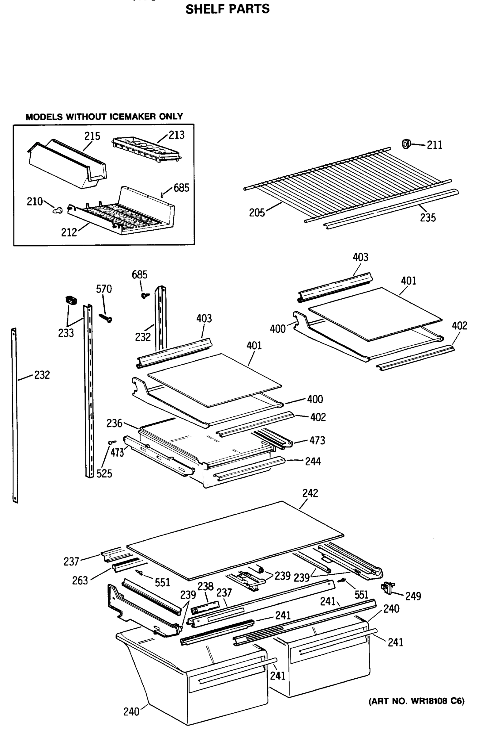 SHELF PARTS