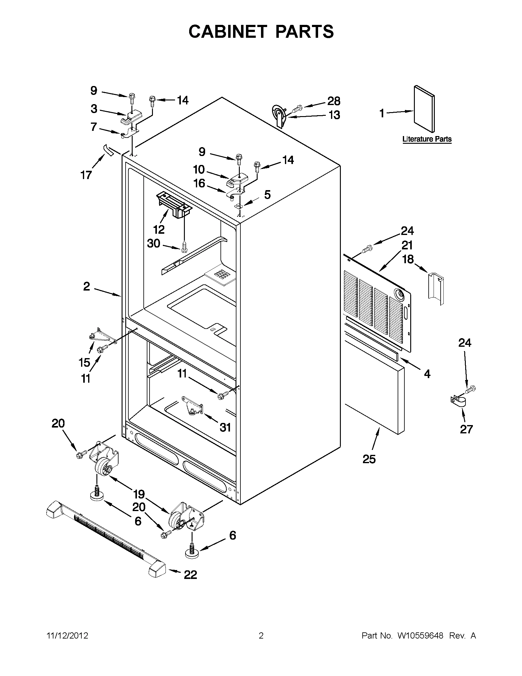 01 - CABINET PARTS
