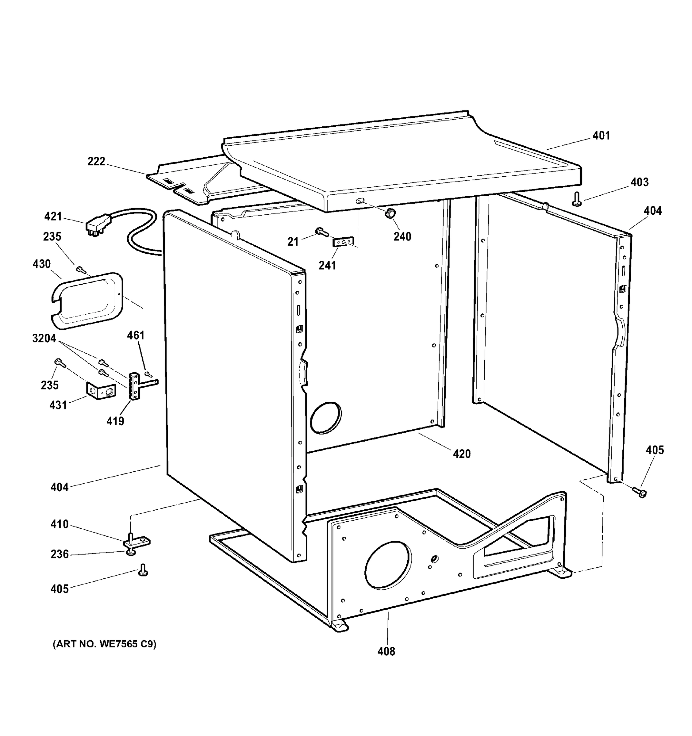 CABINET & TOP PANEL