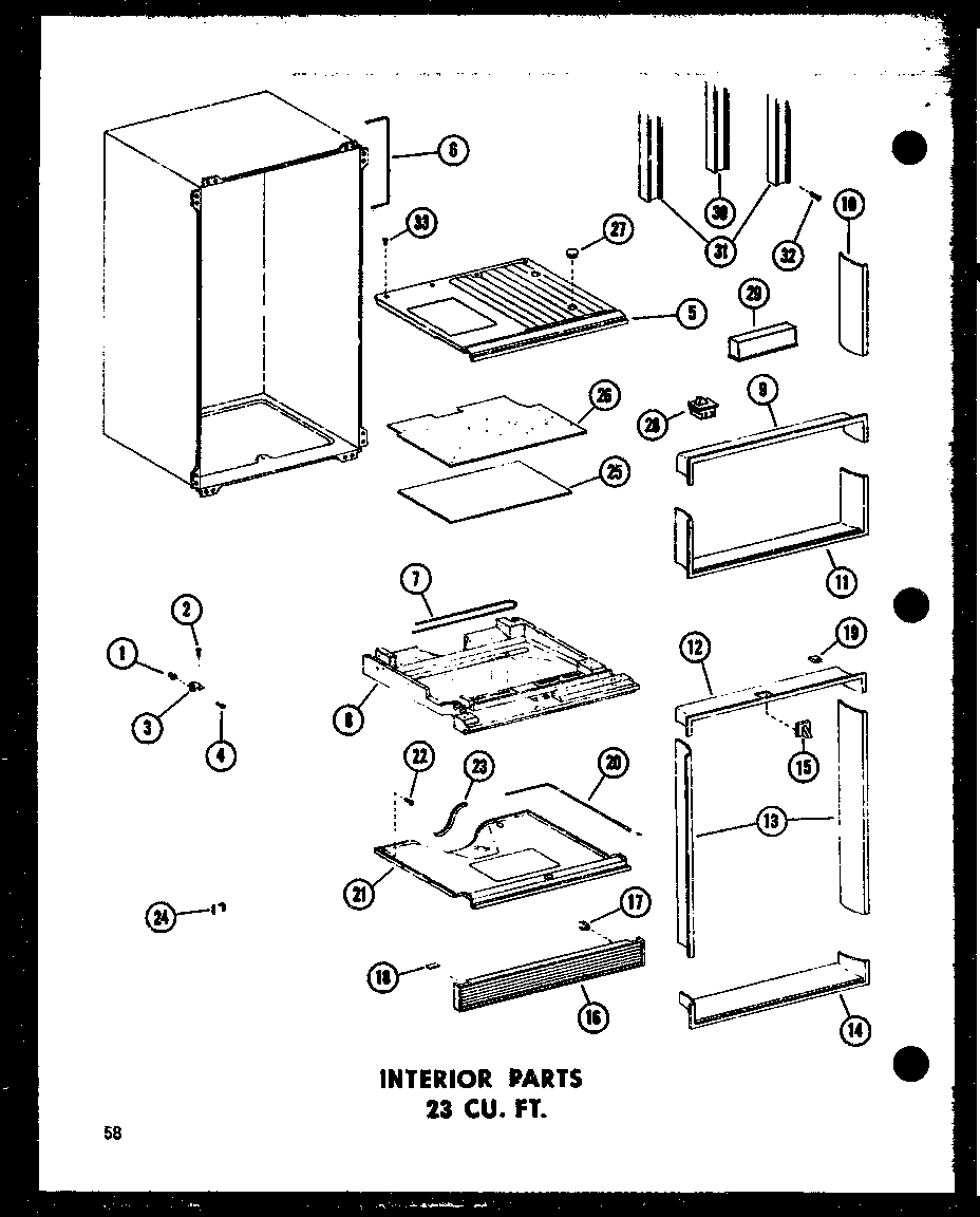 07 - INTERIOR PARTS 23 CU. FT.