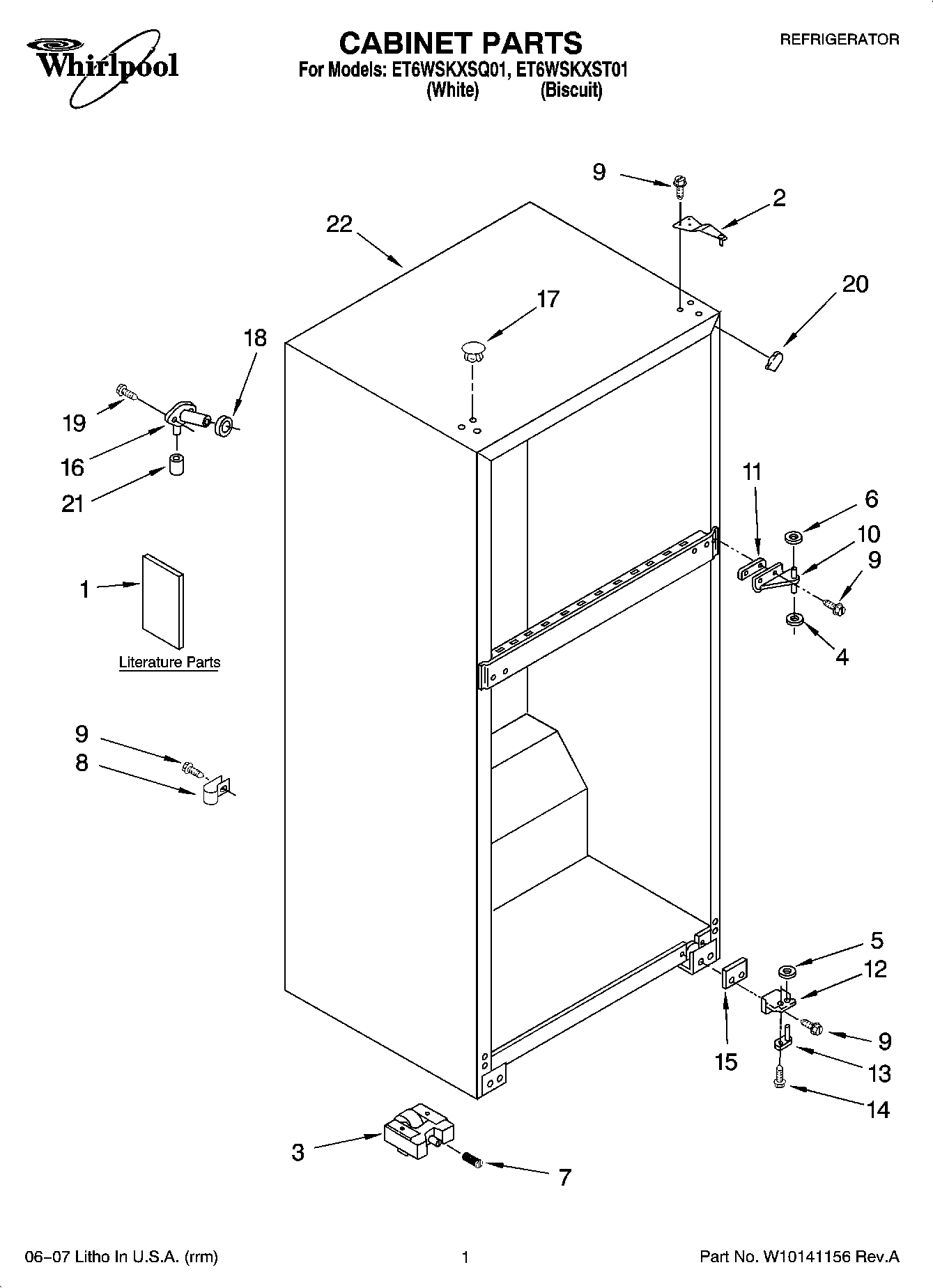 01 - CABINET PARTS