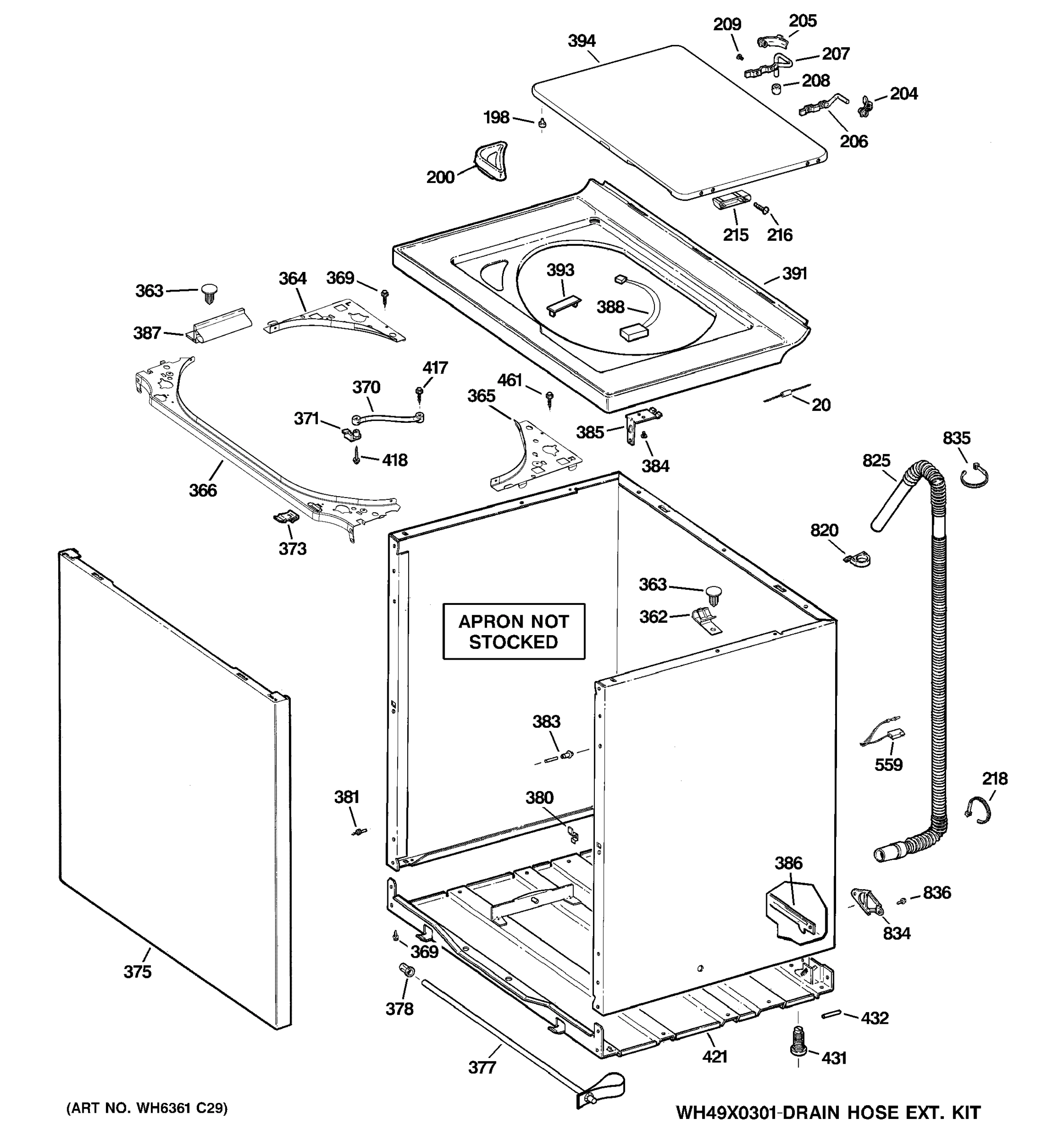 CABINET, COVER & TOP PANEL