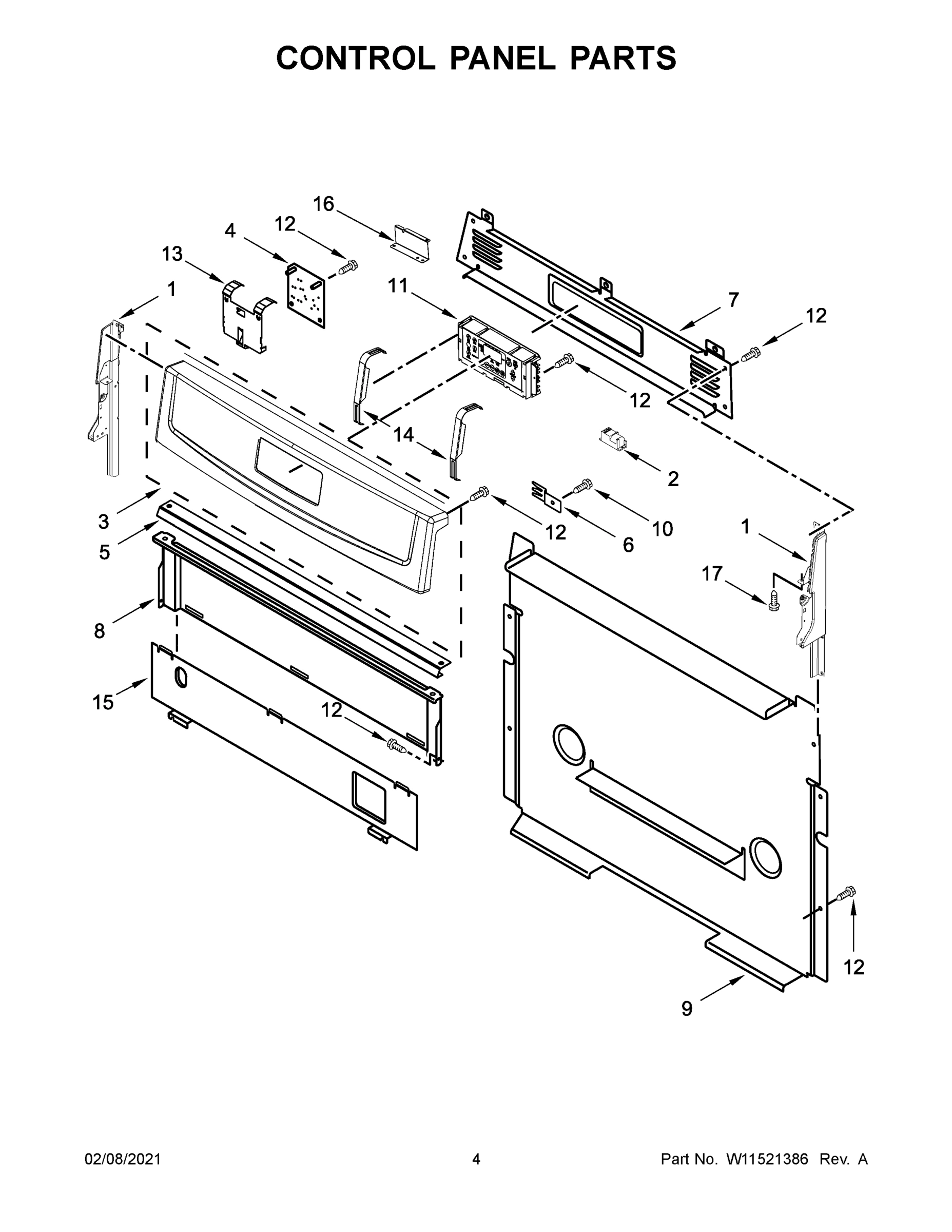 03 - CONTROL PANEL PARTS