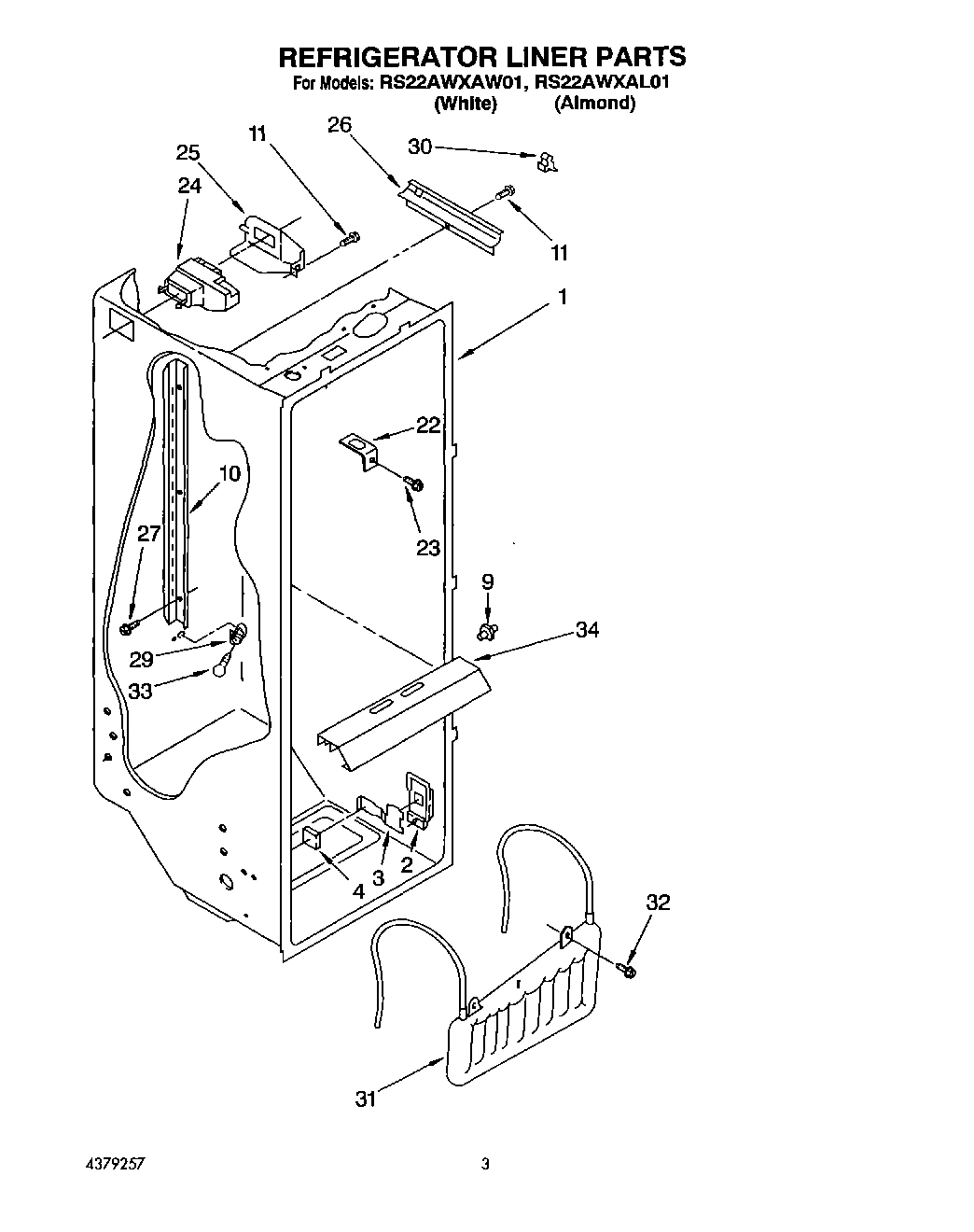 02 - REFRIGERATOR LINER