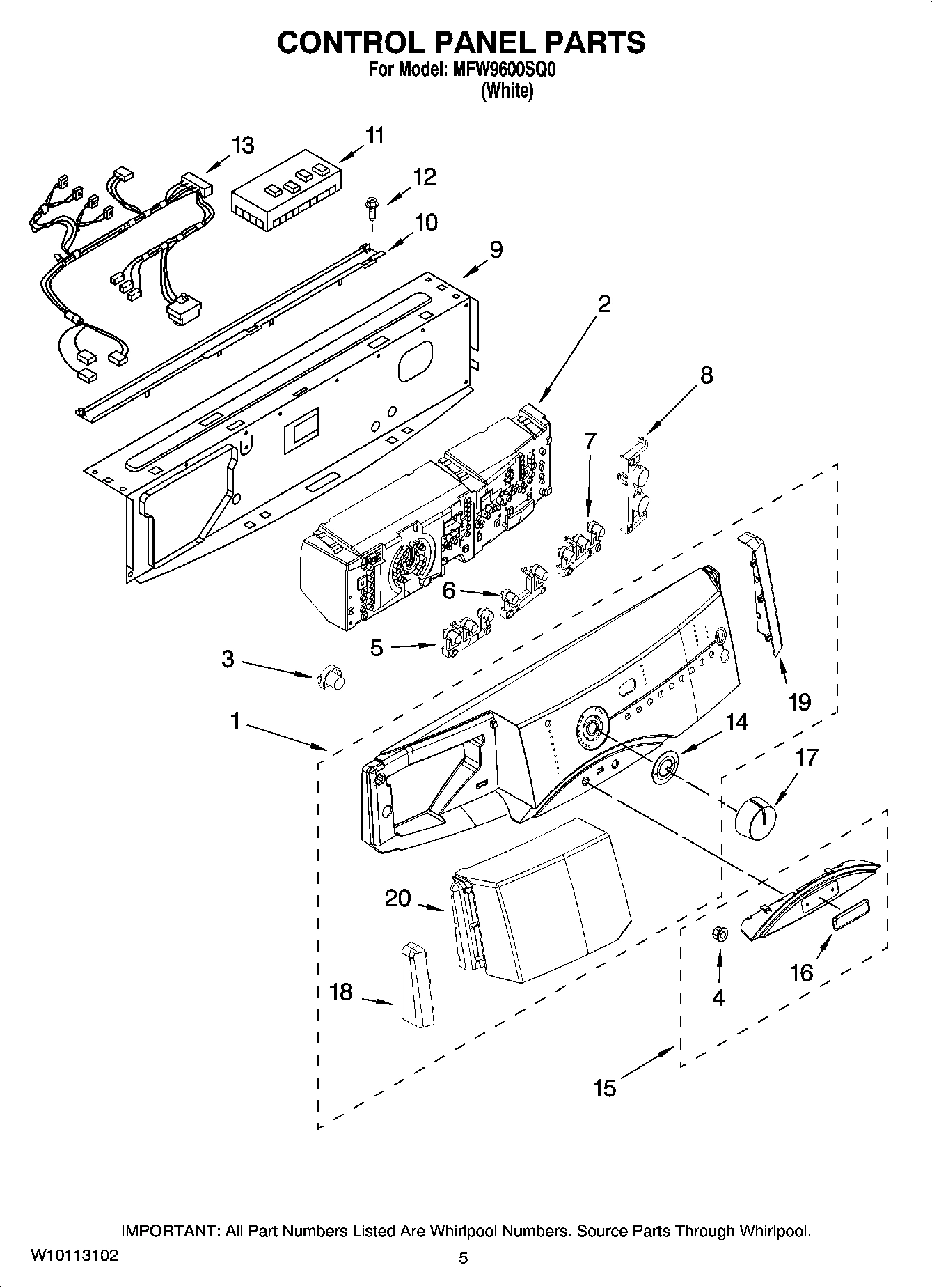 03 - CONTROL PANEL PARTS