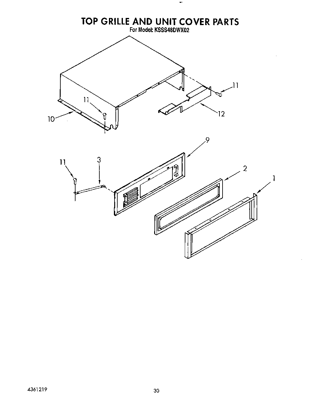 18 - TOP GRILLE AND UNIT COVER
