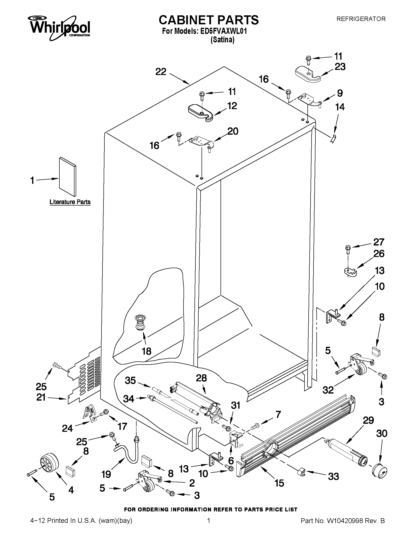 01 - CABINET PARTS