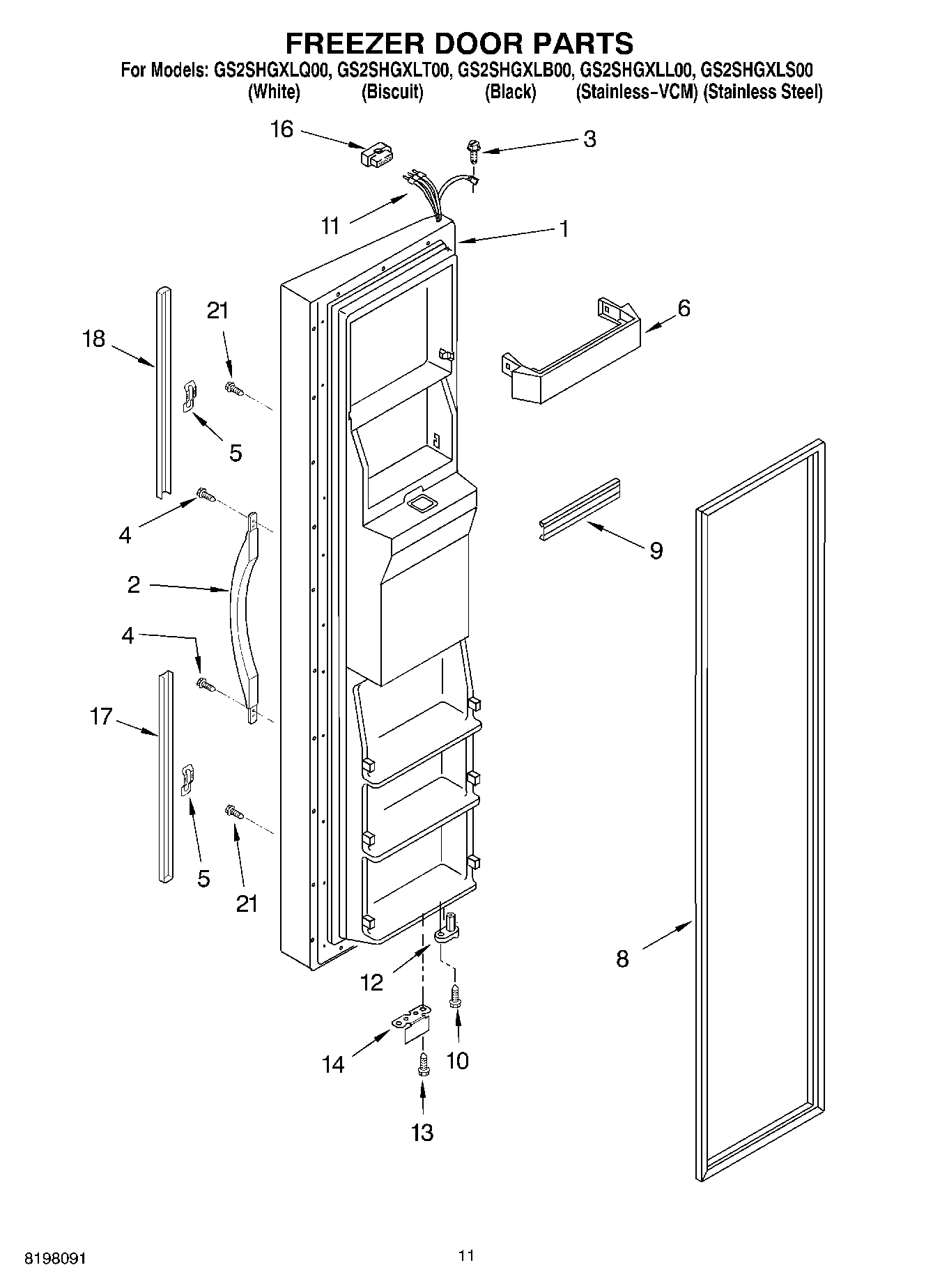 08 - FREEZER DOOR