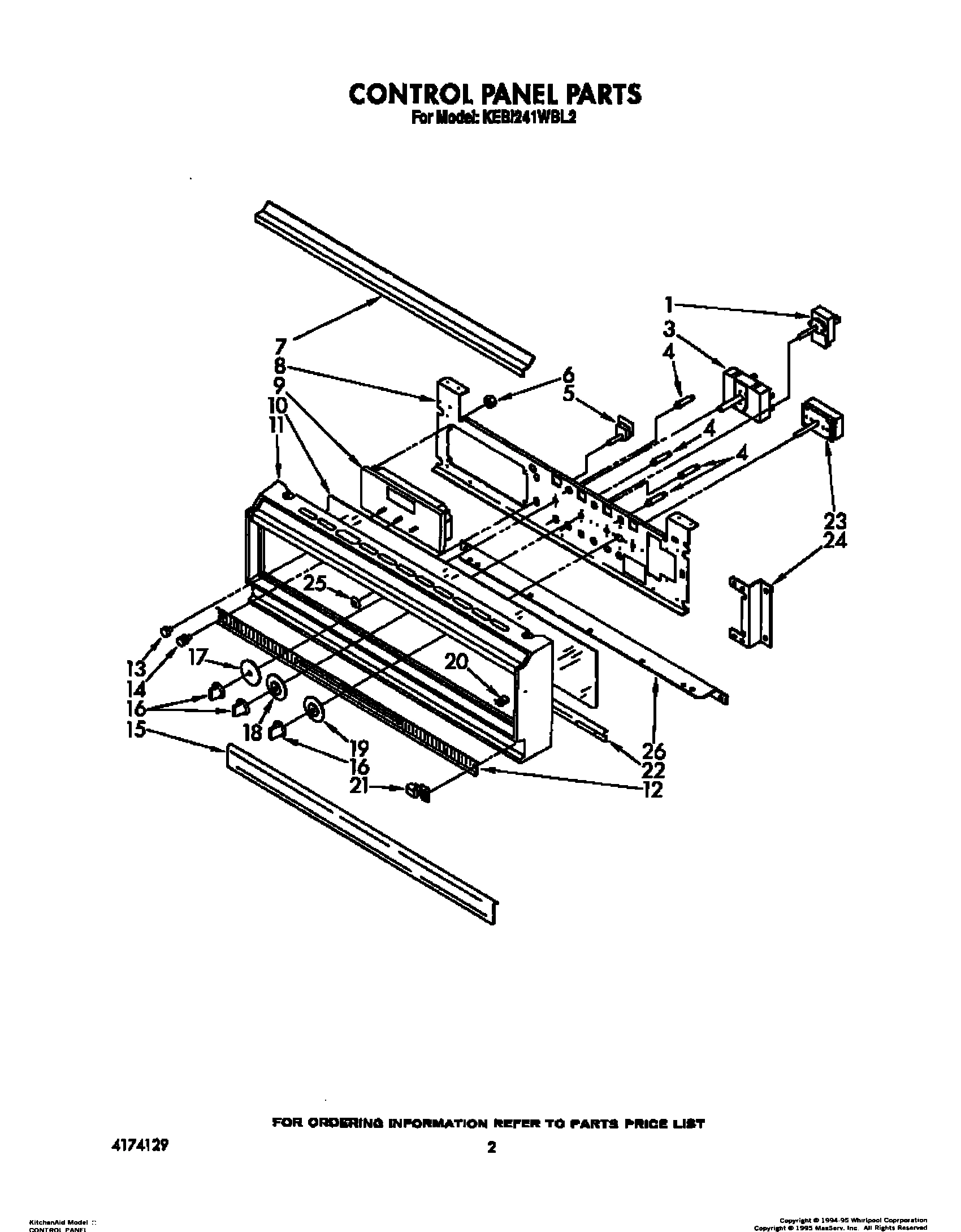 02 - CONTROL PANEL, LIT/OPTIONAL