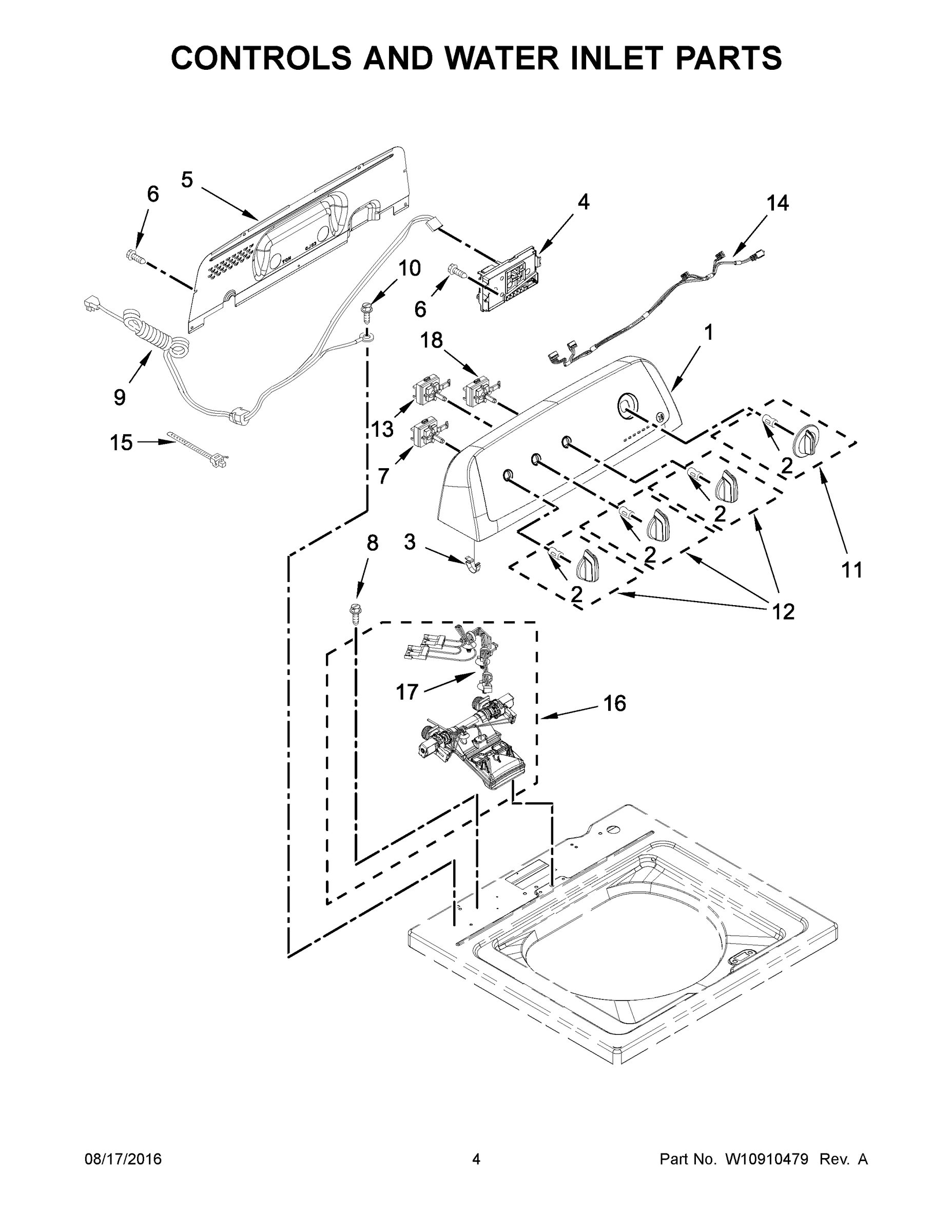03 - CONTROLS AND WATER INLET PARTS