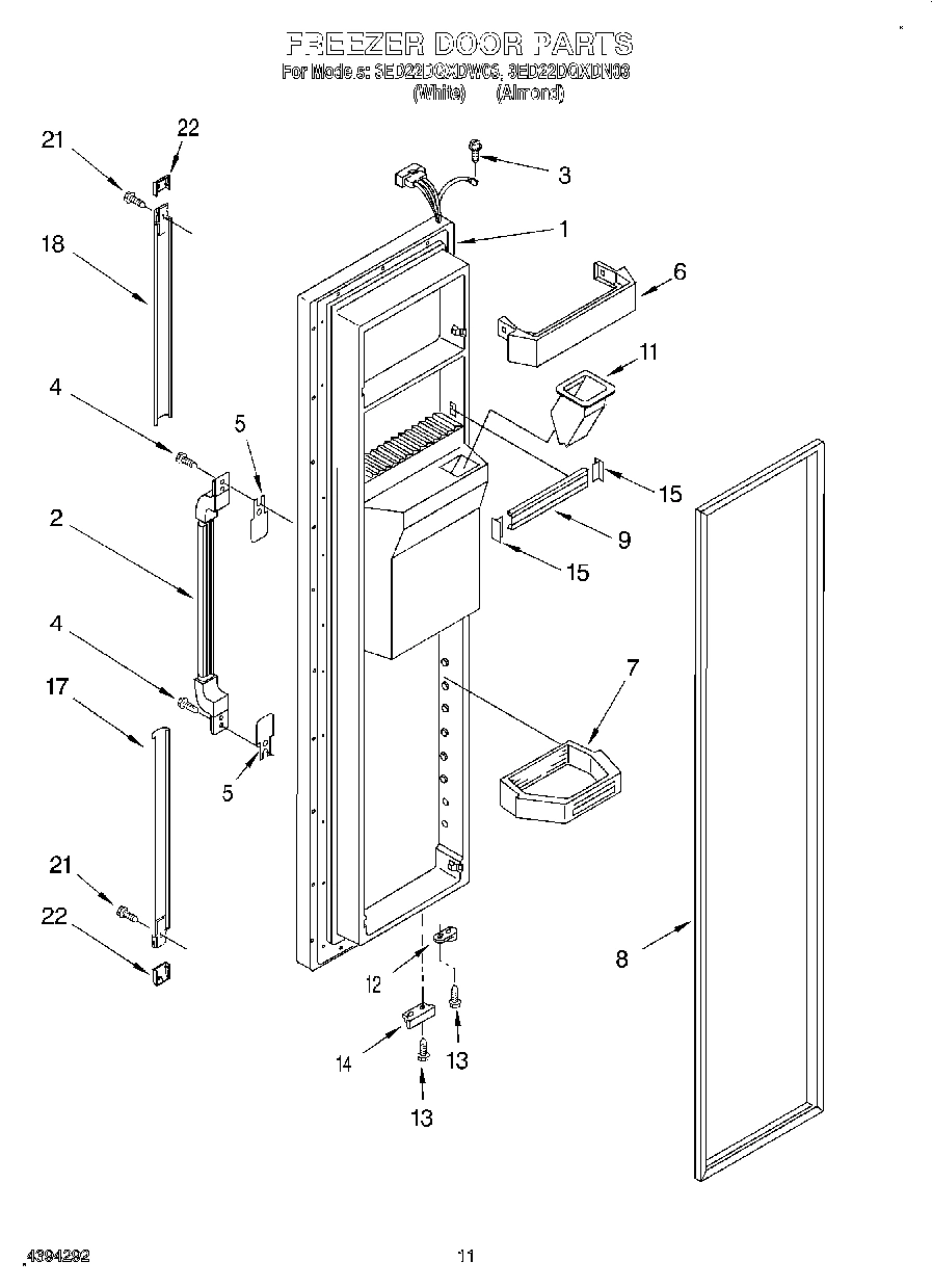 08 - FREEZER DOOR