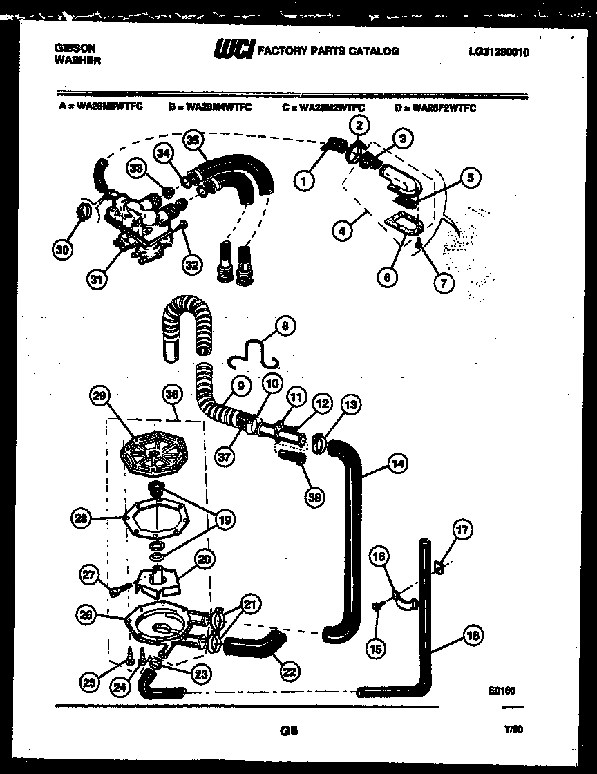 05 - PUMP, WATER VALVE AND WATER INLET