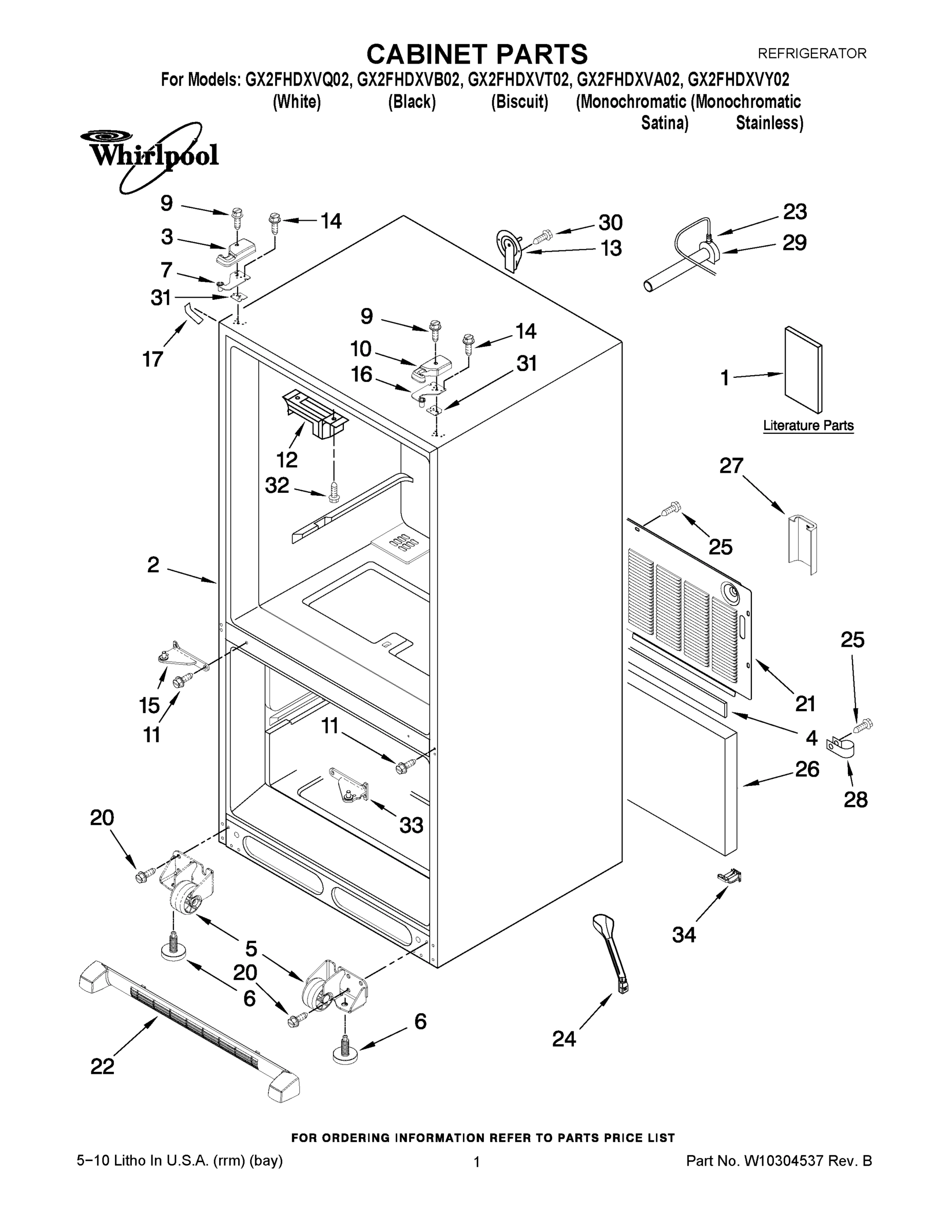 01 - CABINET PARTS