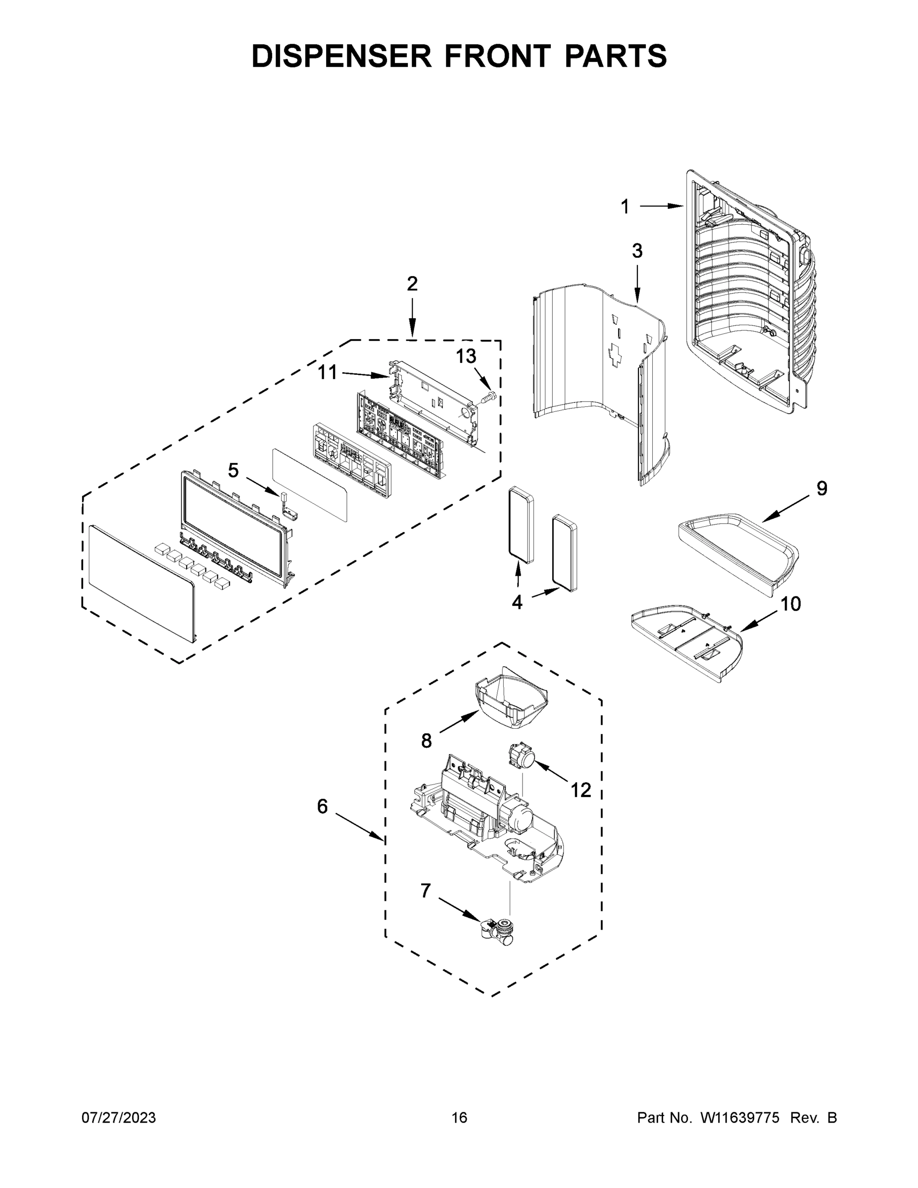 09 - DISPENSER FRONT PARTS