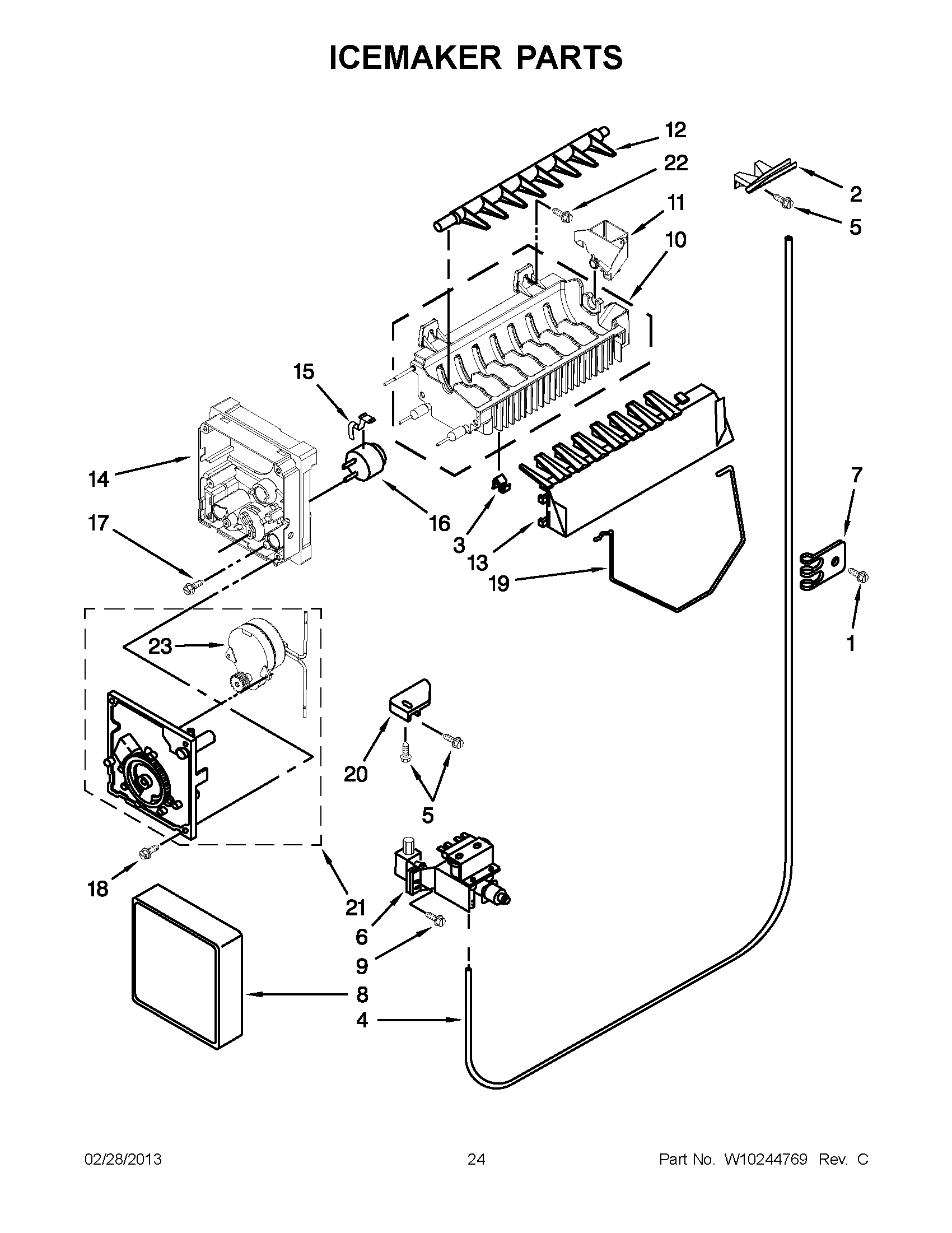 12 - ICEMAKER PARTS