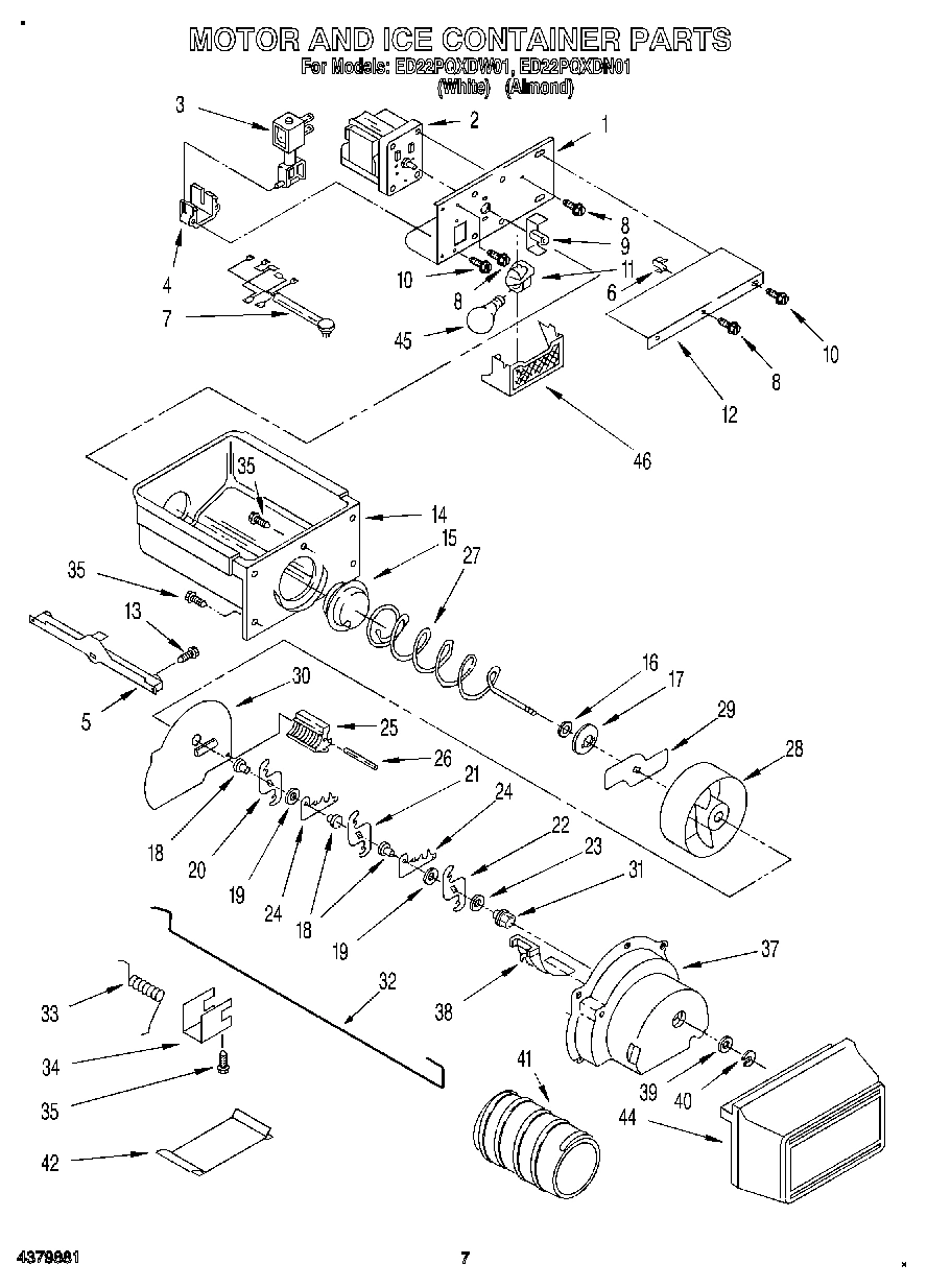 06 - MOTOR AND ICE CONTAINER