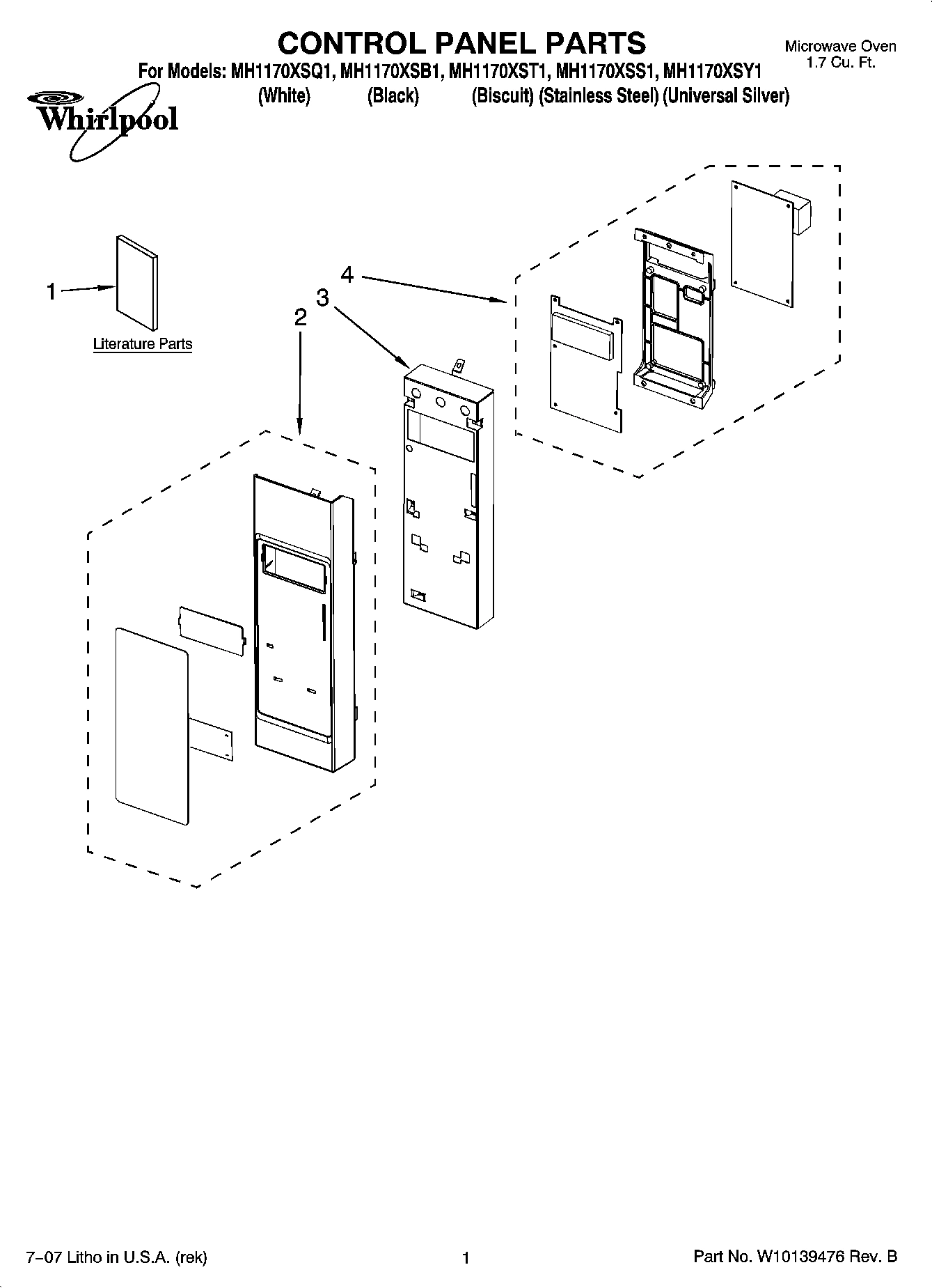 01 - CONTROL PANEL PARTS