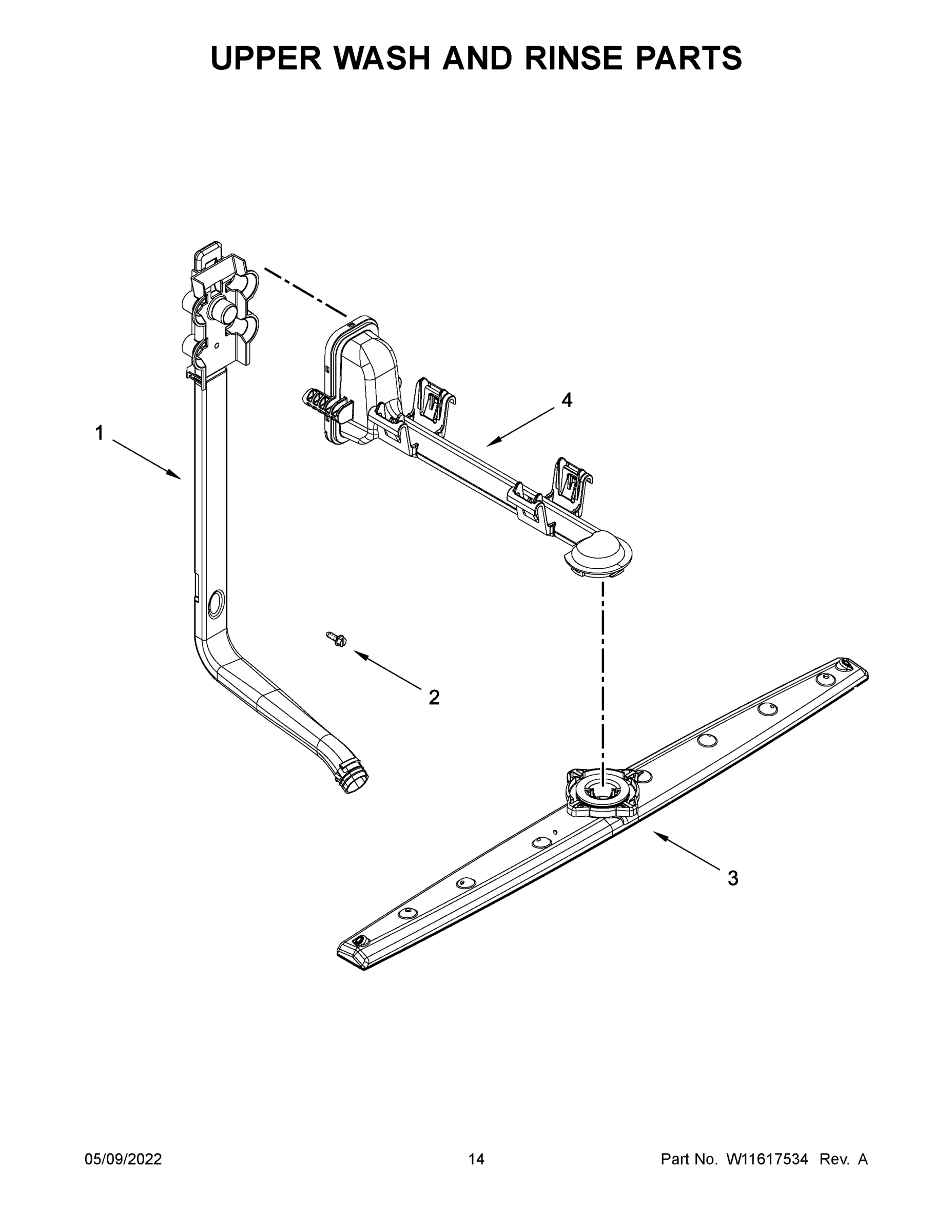 08 - UPPER WASH AND RINSE PARTS