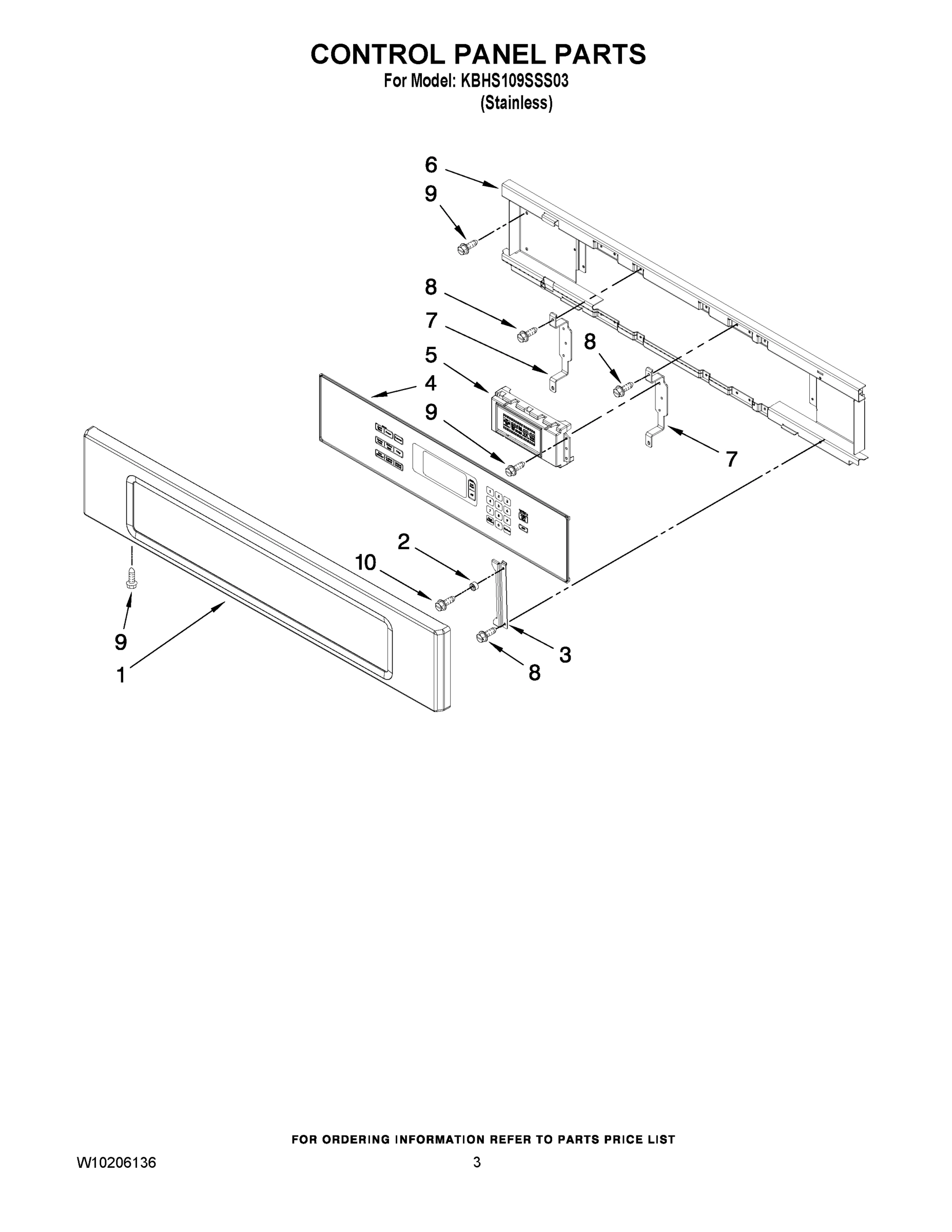 02 - CONTROL PANEL PARTS