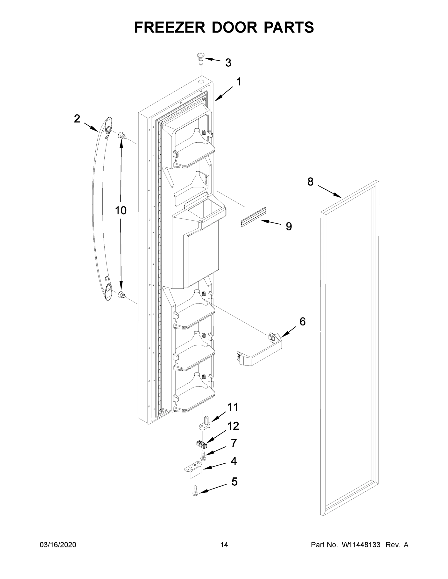 08 - FREEZER DOOR PARTS