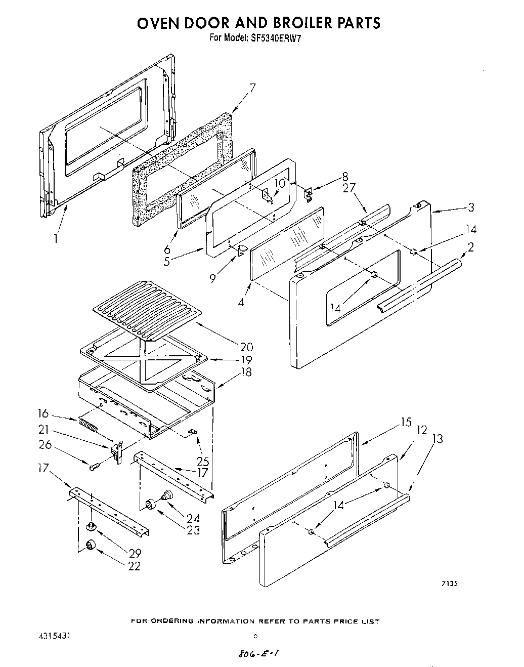 06 - OVEN DOOR AND BROILER