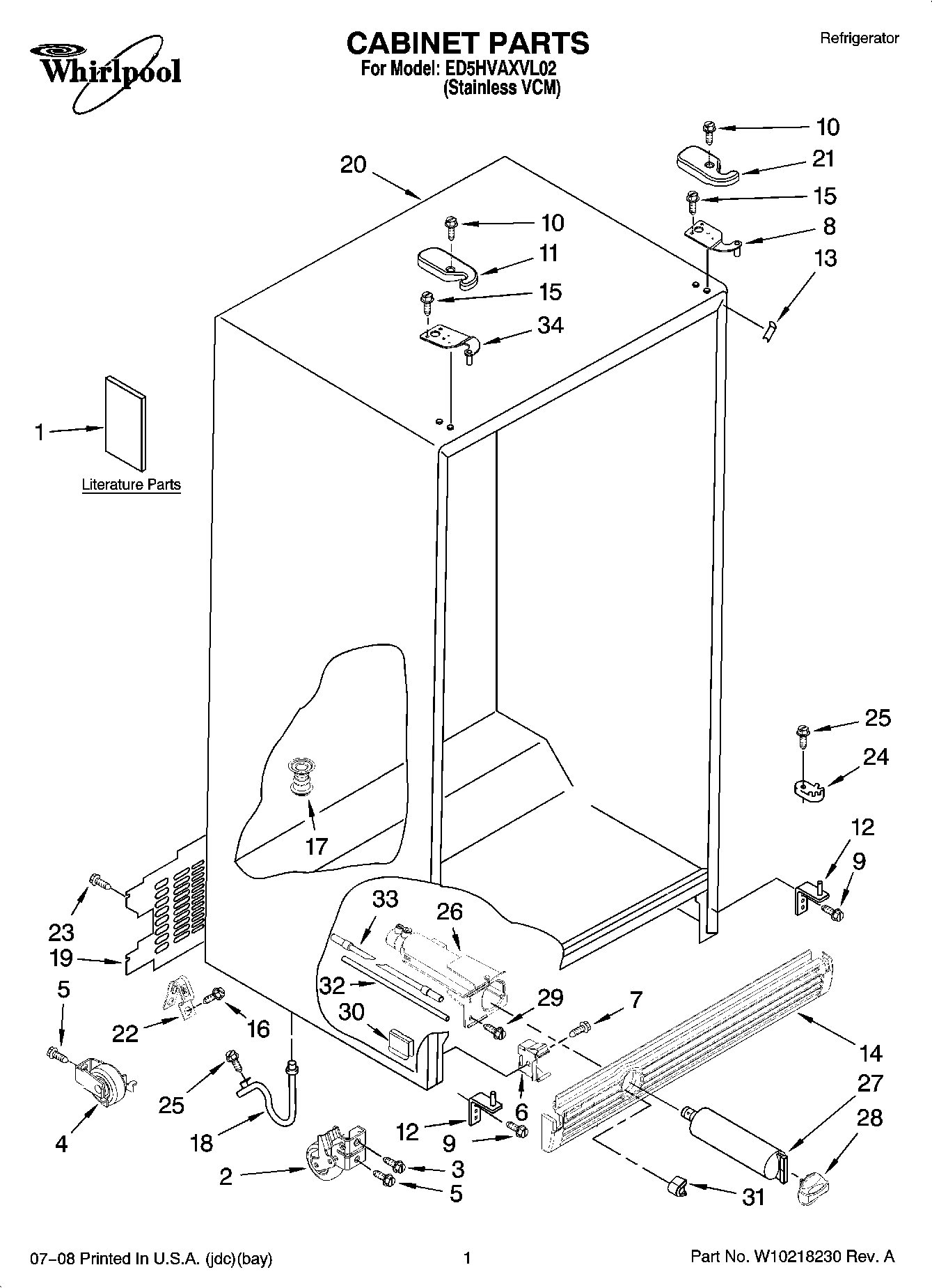 01 - CABINET PARTS