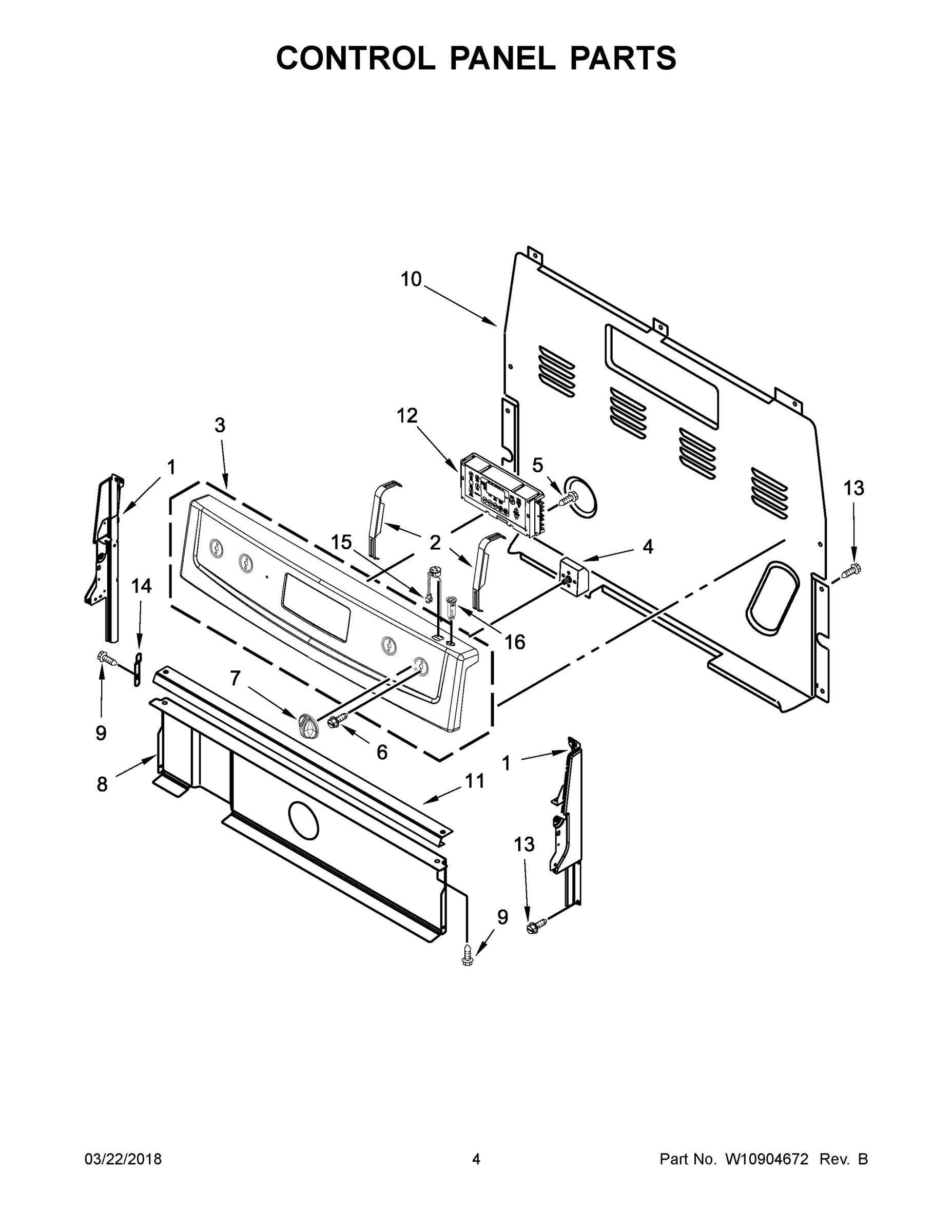 03 - CONTROL PANEL PARTS