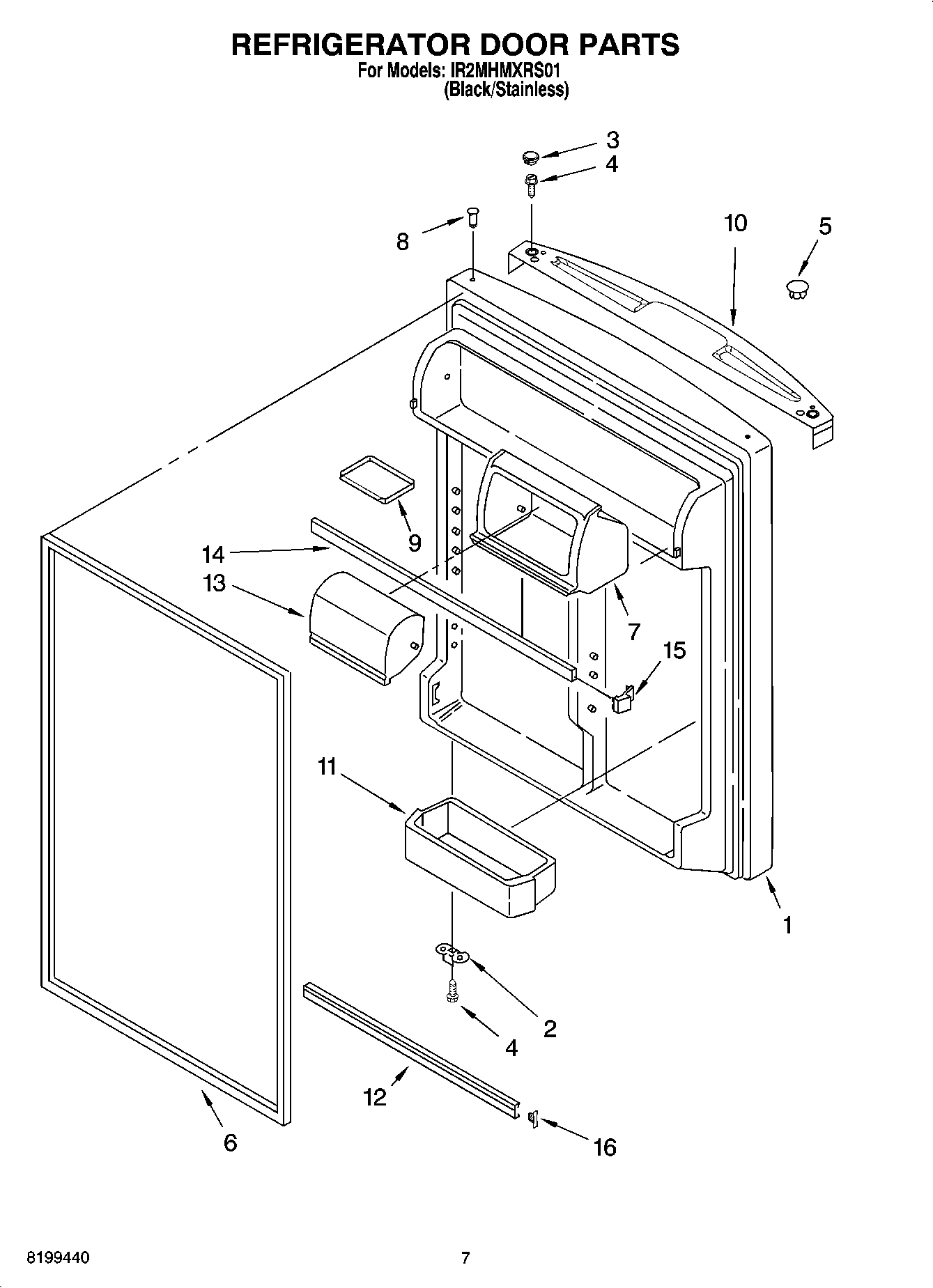 04 - REFRIGERATOR DOOR PARTS