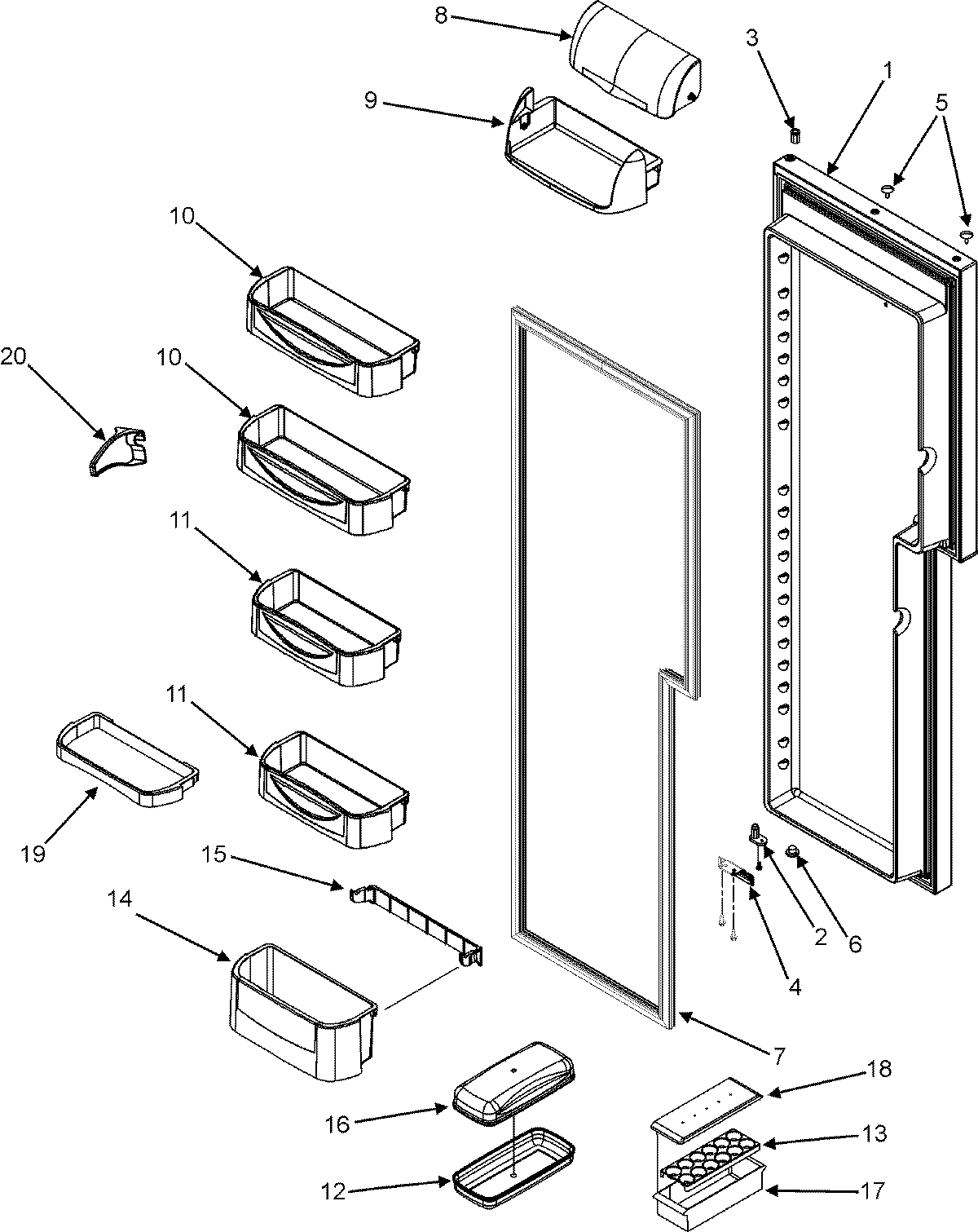 15 - REFRIGERATOR DOOR