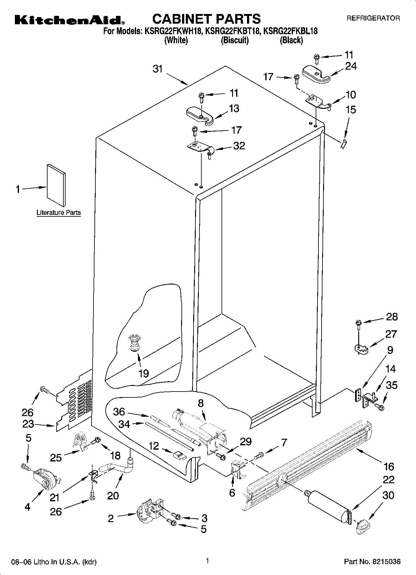 01 - CABINET PARTS