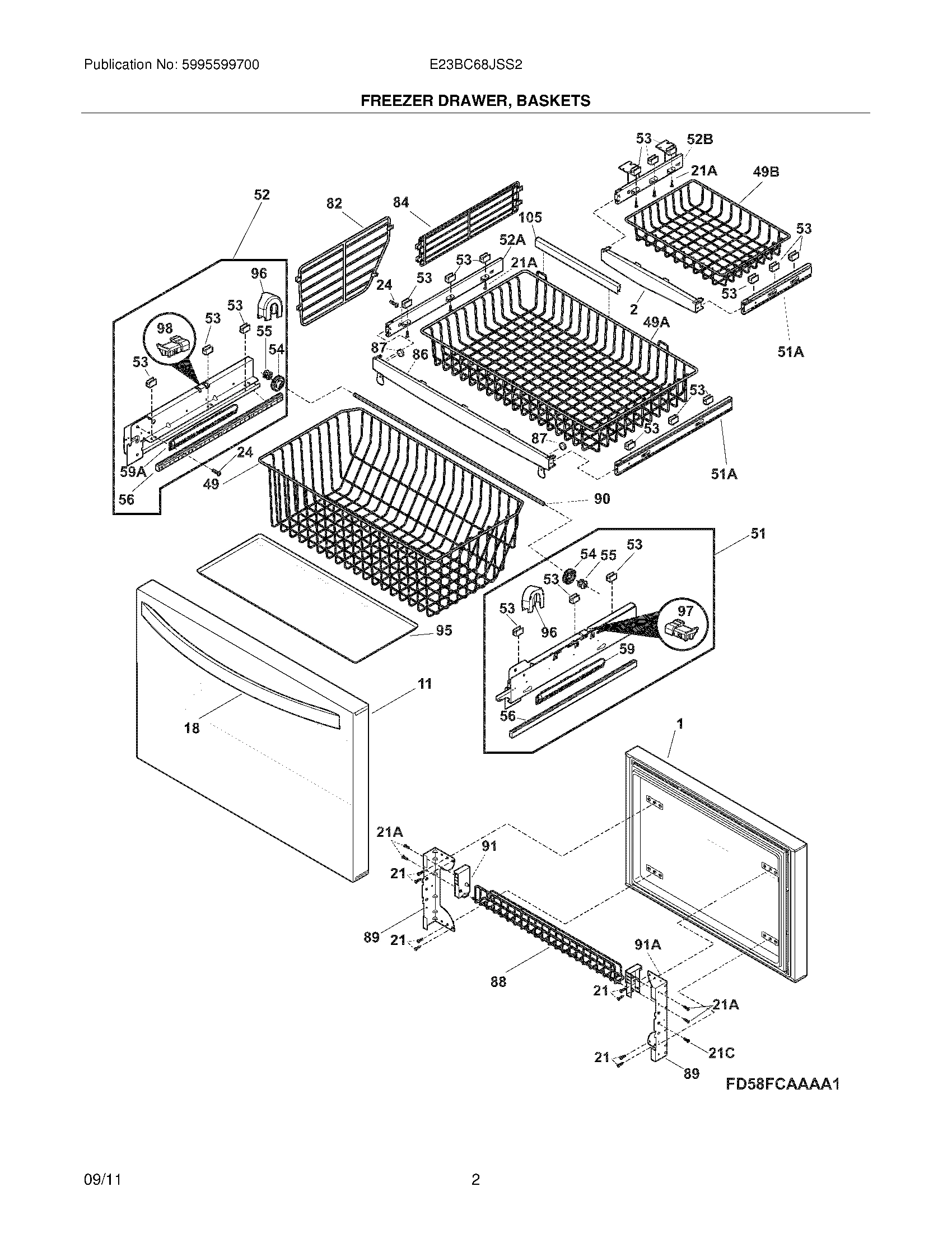 03 - FREEZER DRAWER/BASKETS