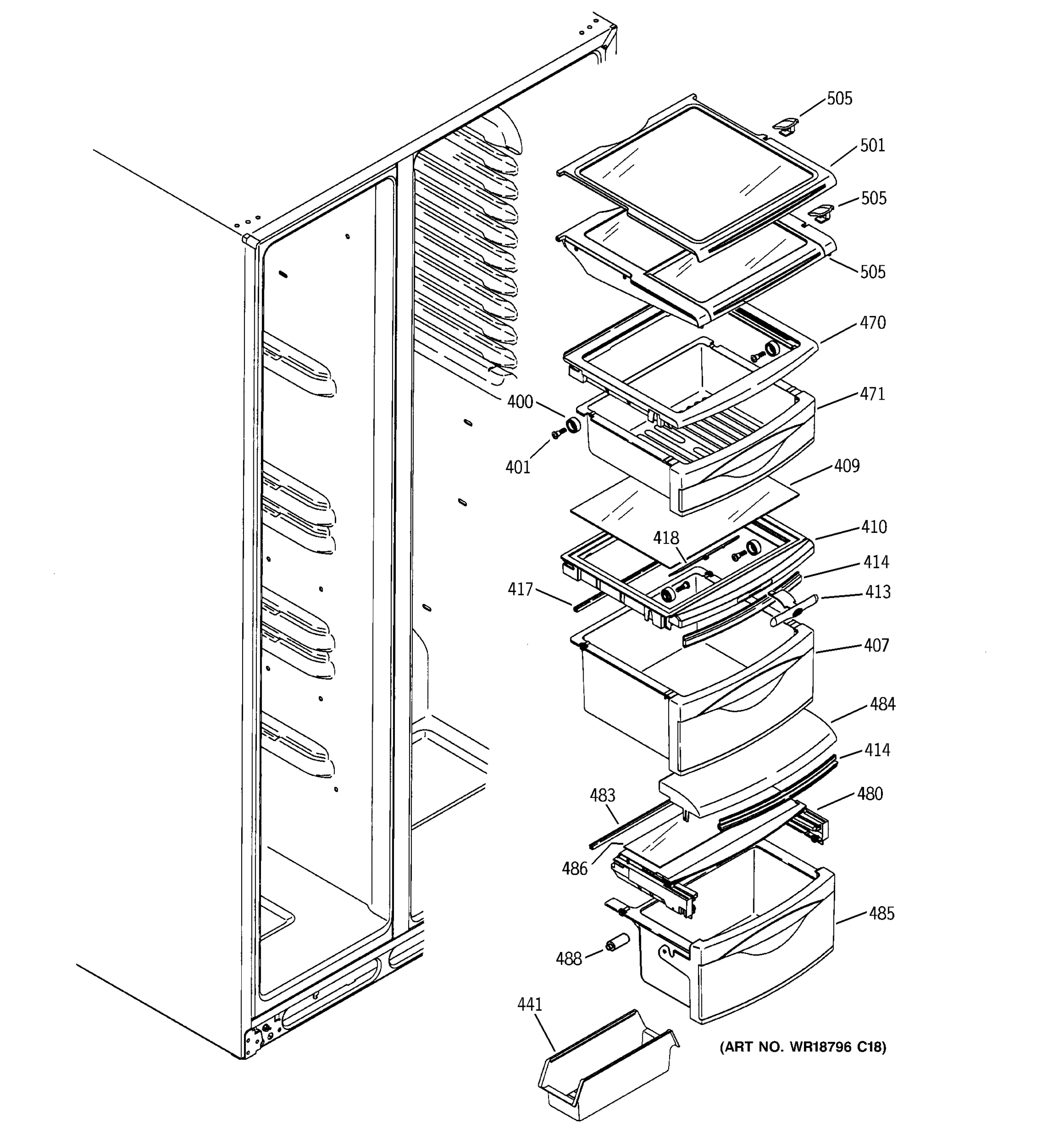FRESH FOOD SHELVES