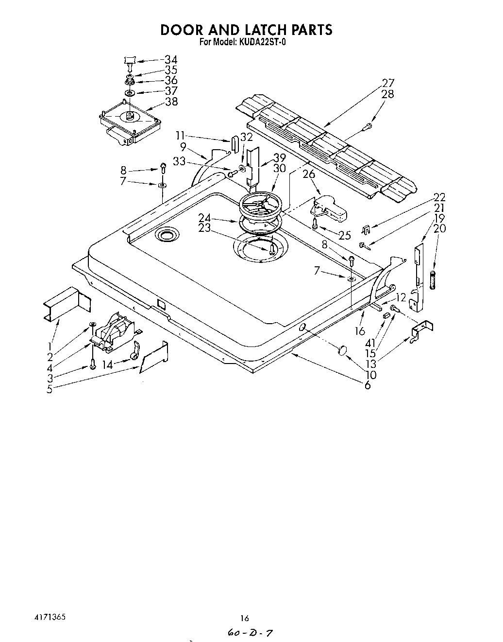 13 - DOOR AND LATCH