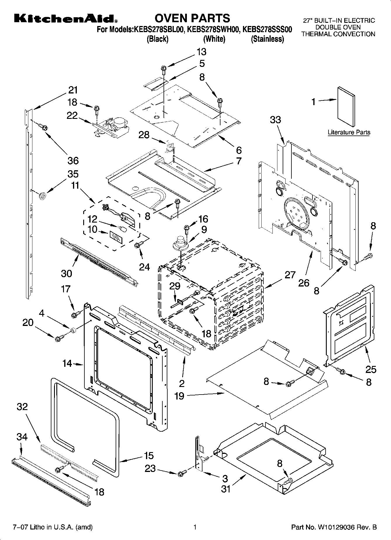 01 - OVEN PARTS