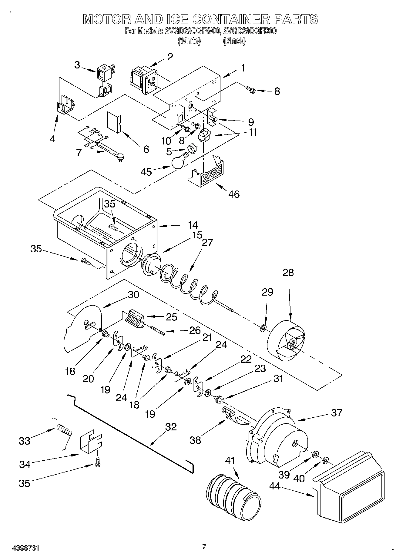05 - MOTOR AND ICE CONTAINER