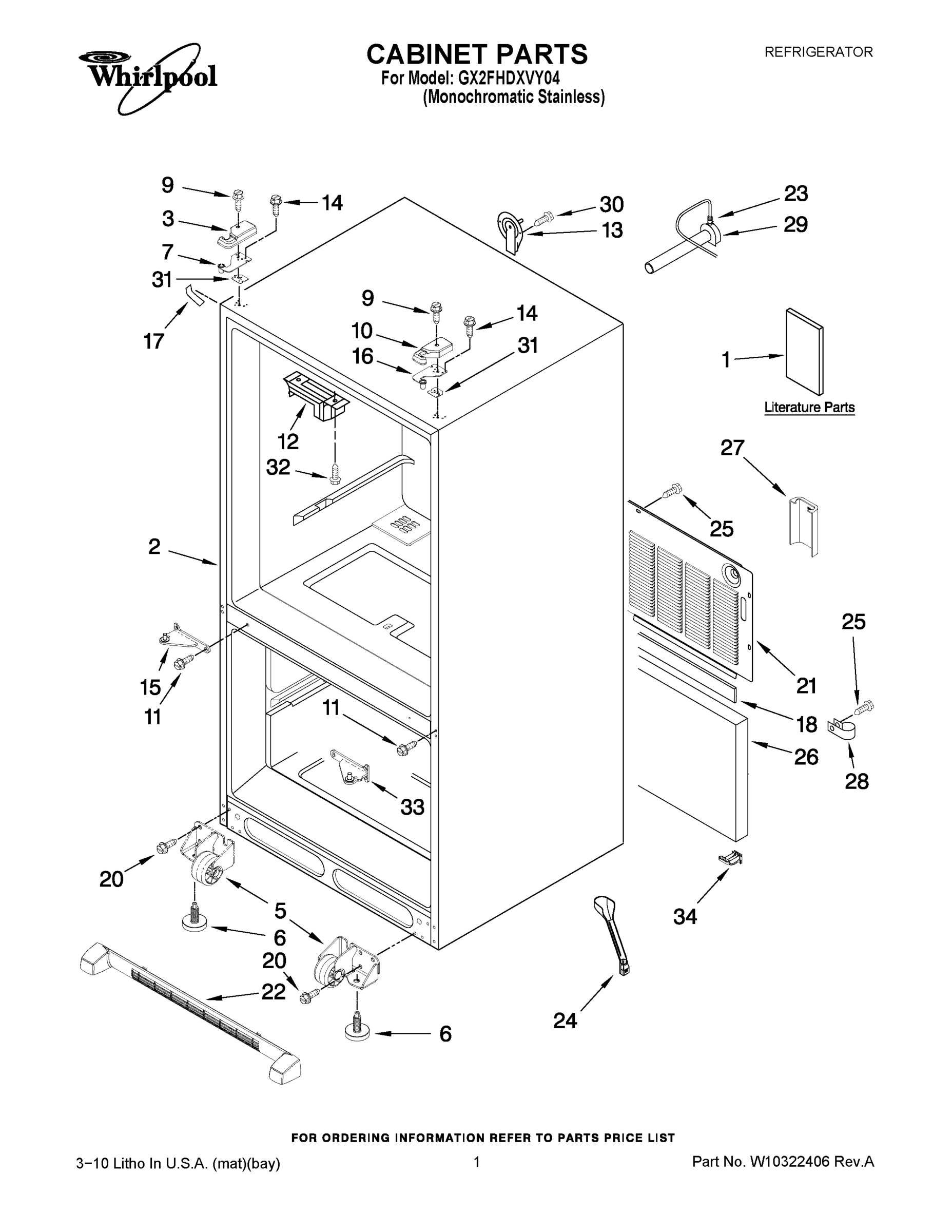 01 - CABINET PARTS