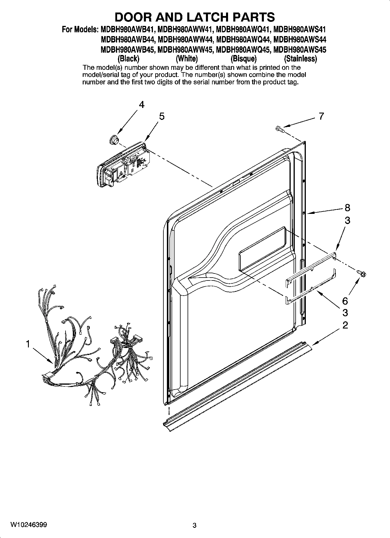 03 - DOOR AND LATCH PARTS