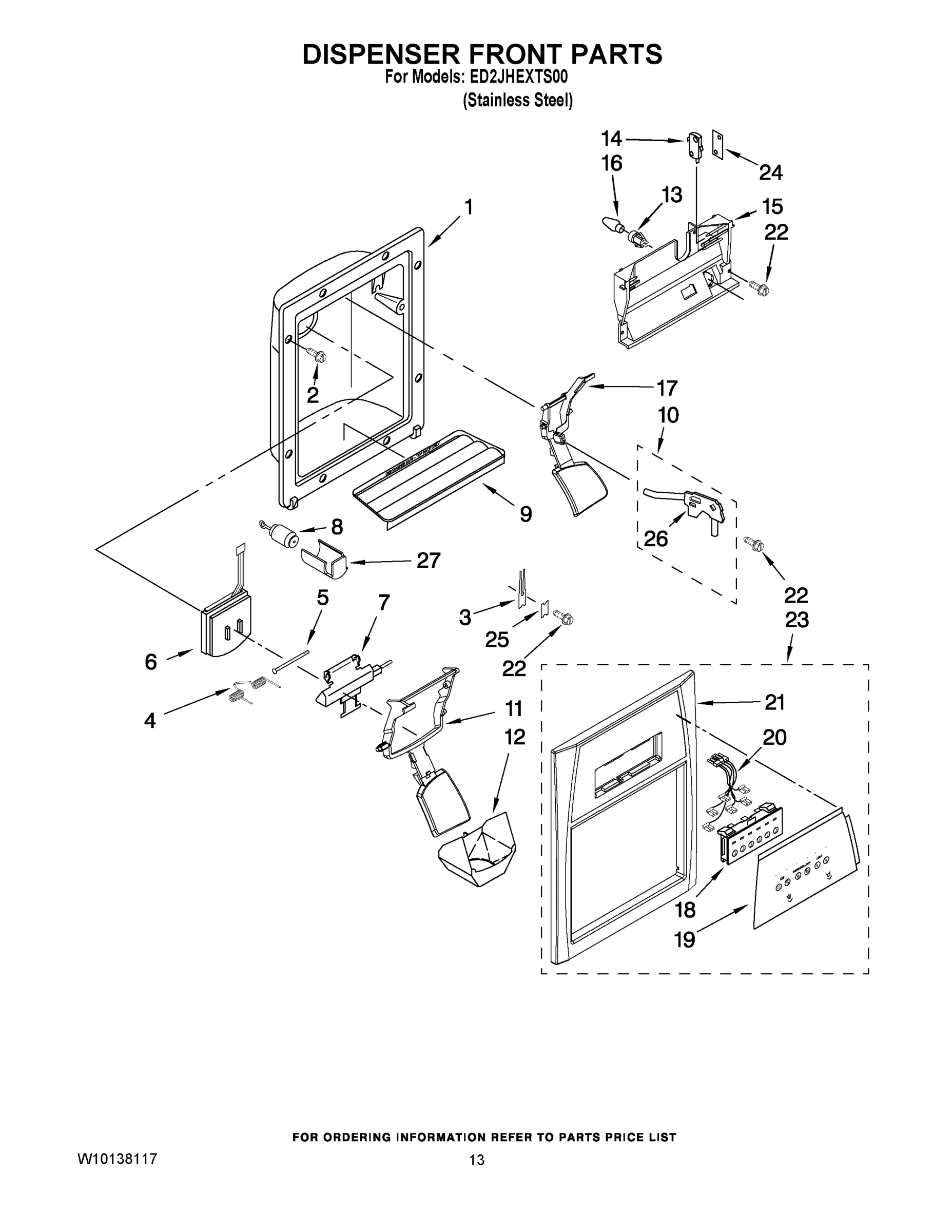 08 - DISPENSER FRONT PARTS