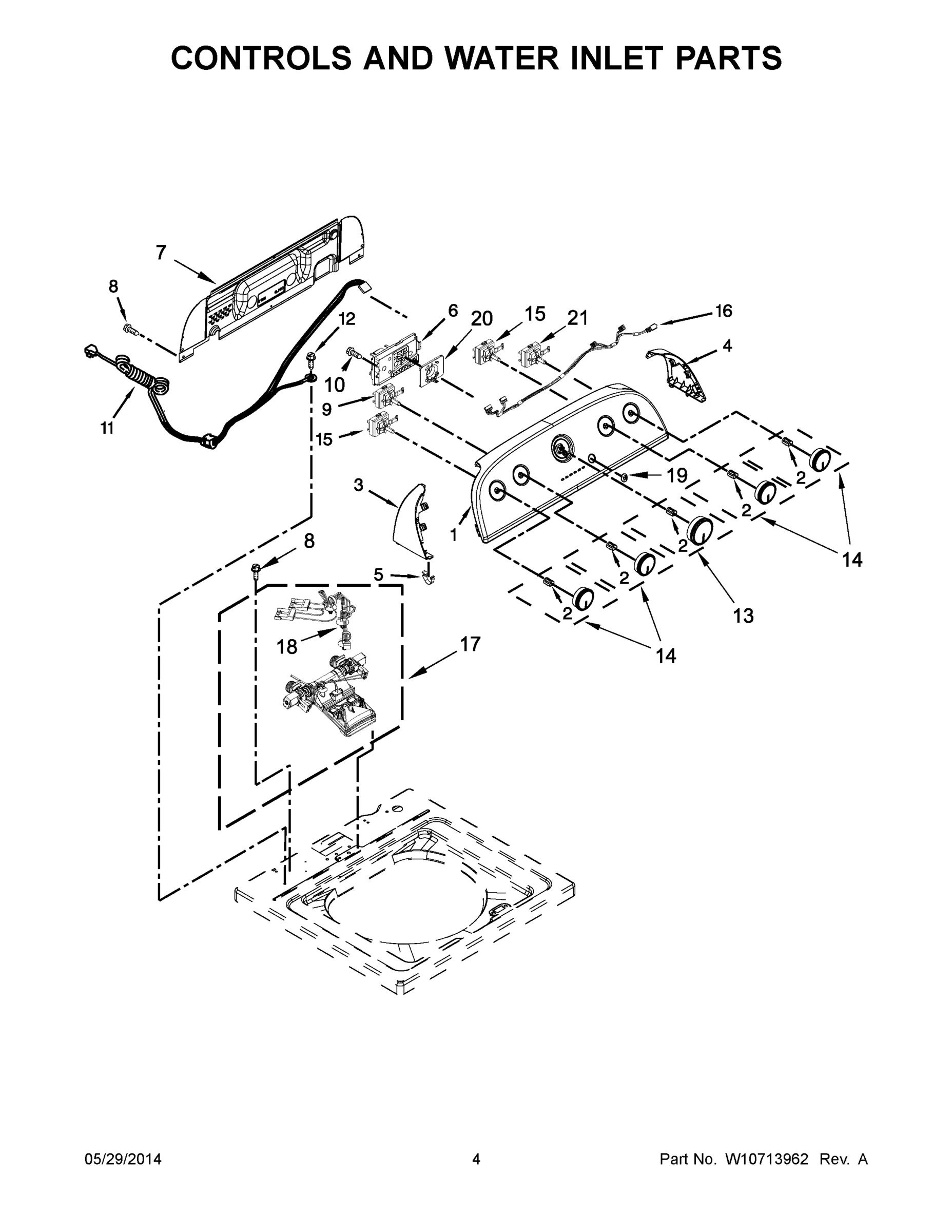 03 - CONTROLS AND WATER INLET PARTS