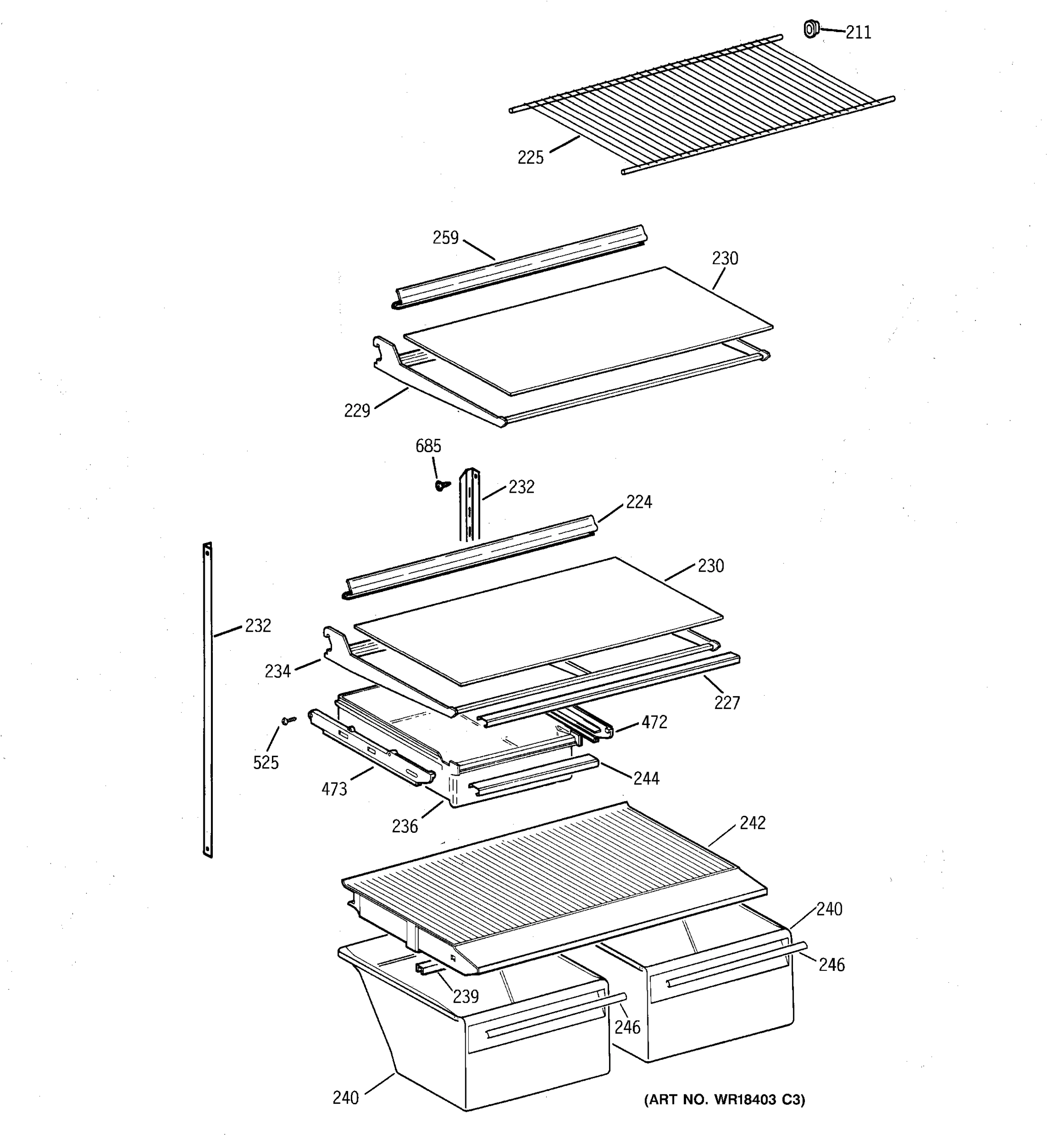 SHELF PARTS