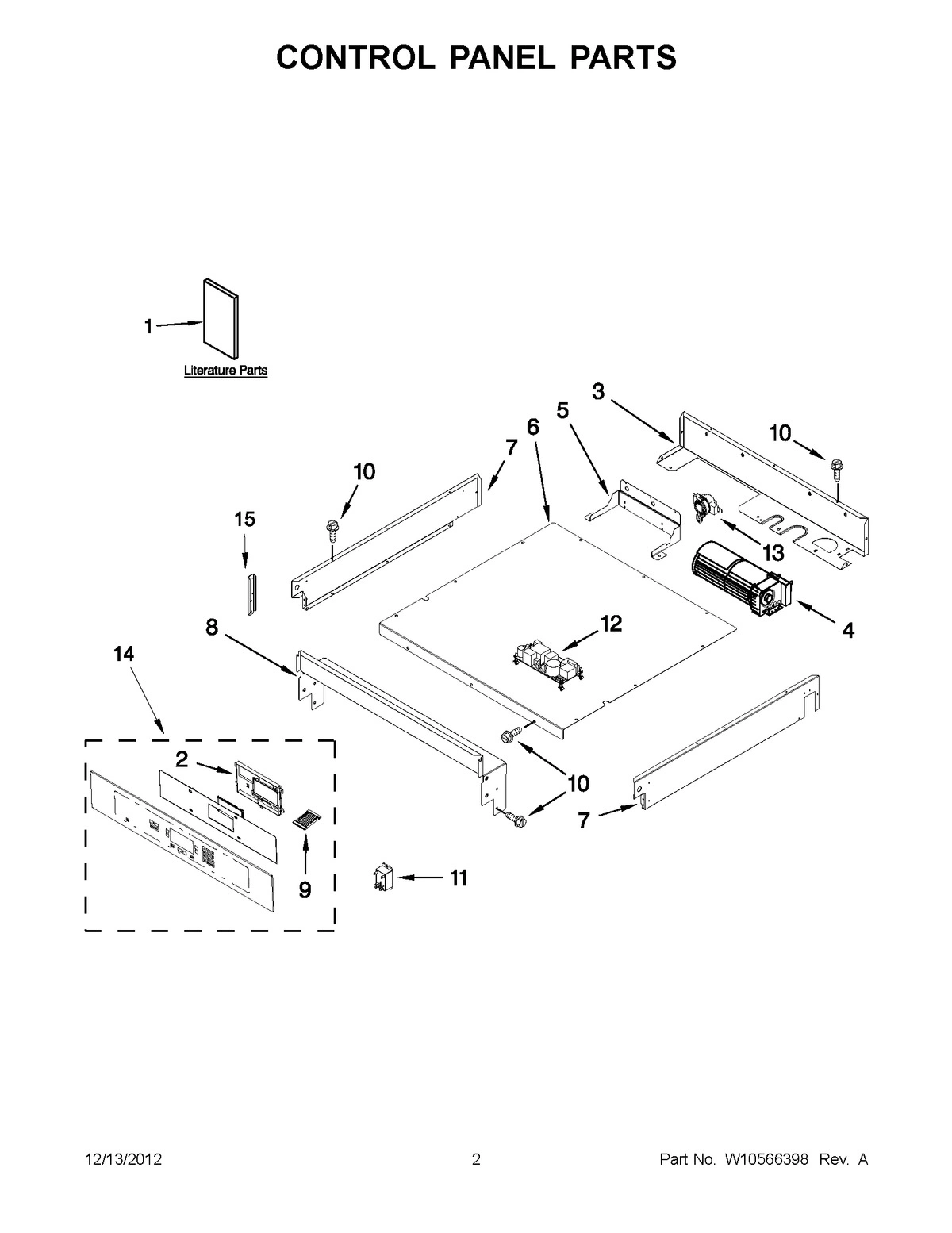 01 - CONTROL PANEL PARTS