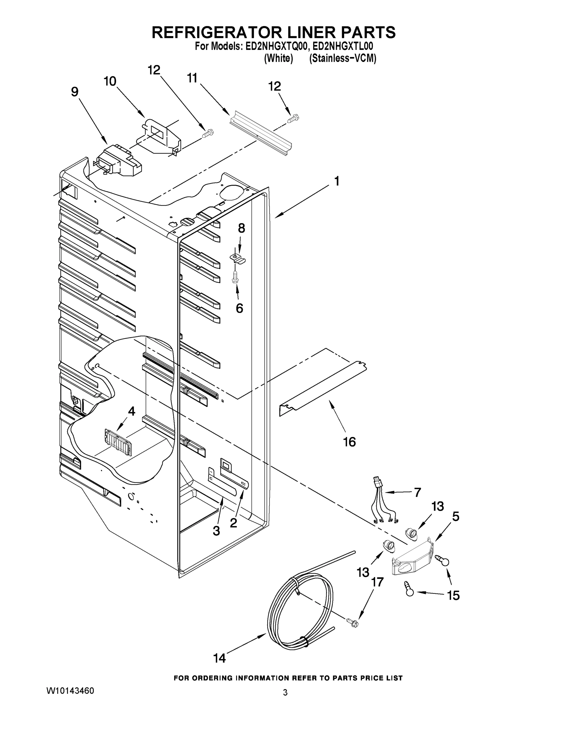 02 - REFRIGERATOR LINER PARTS