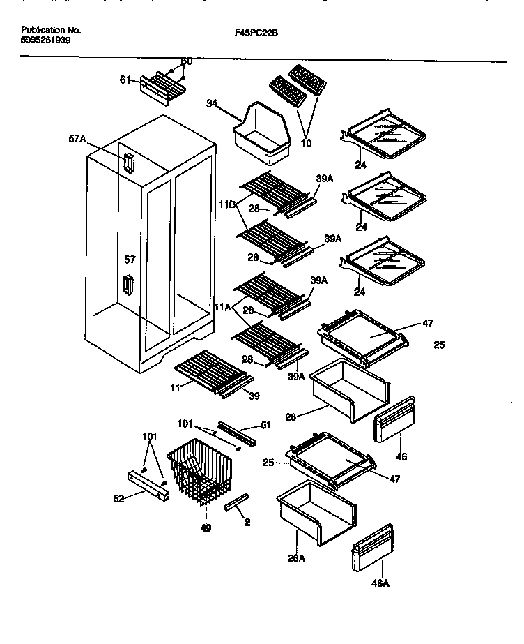 05 - SHELVES, WATER TANK, 3-DOOR MULLION