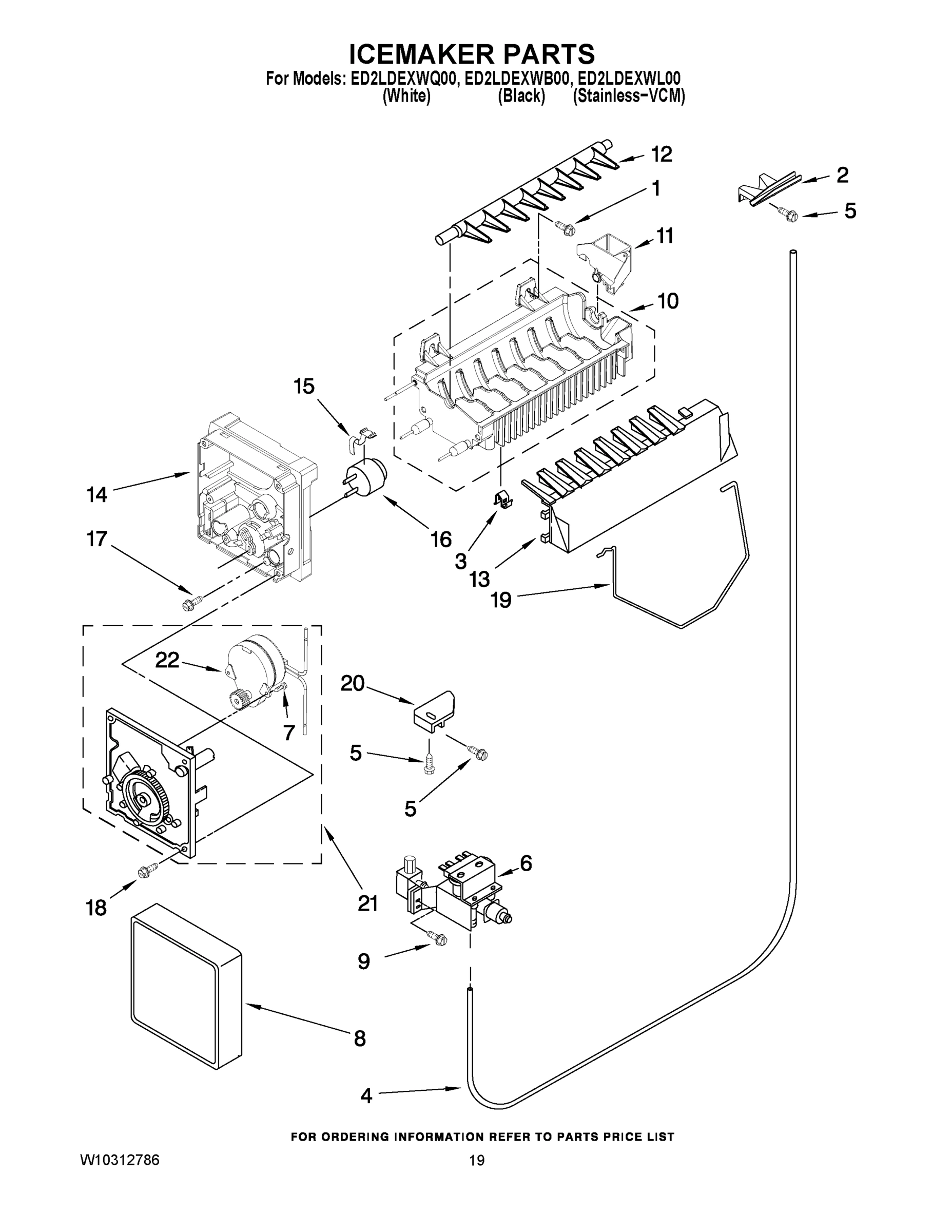 12 - ICEMAKER PARTS